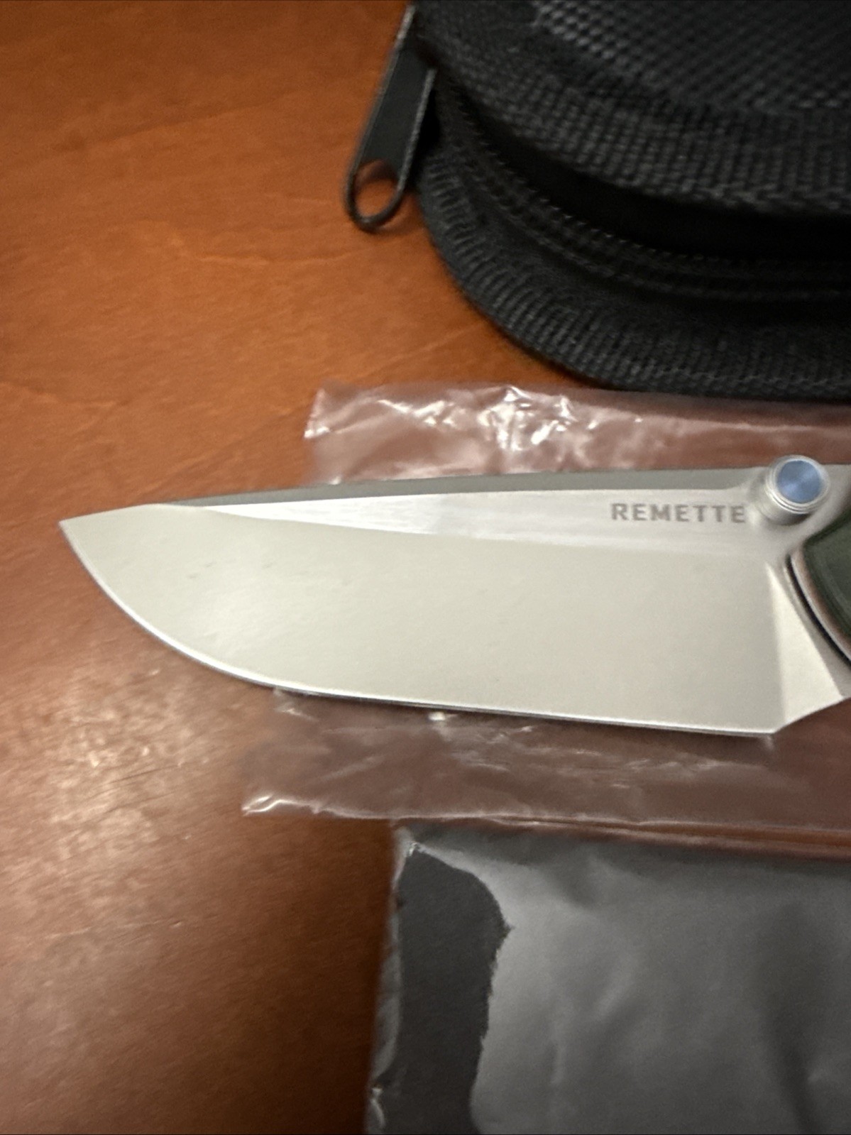 Remette Wild Species GC103 3.27″ 14C28N Drop Point, Green G10 Handle