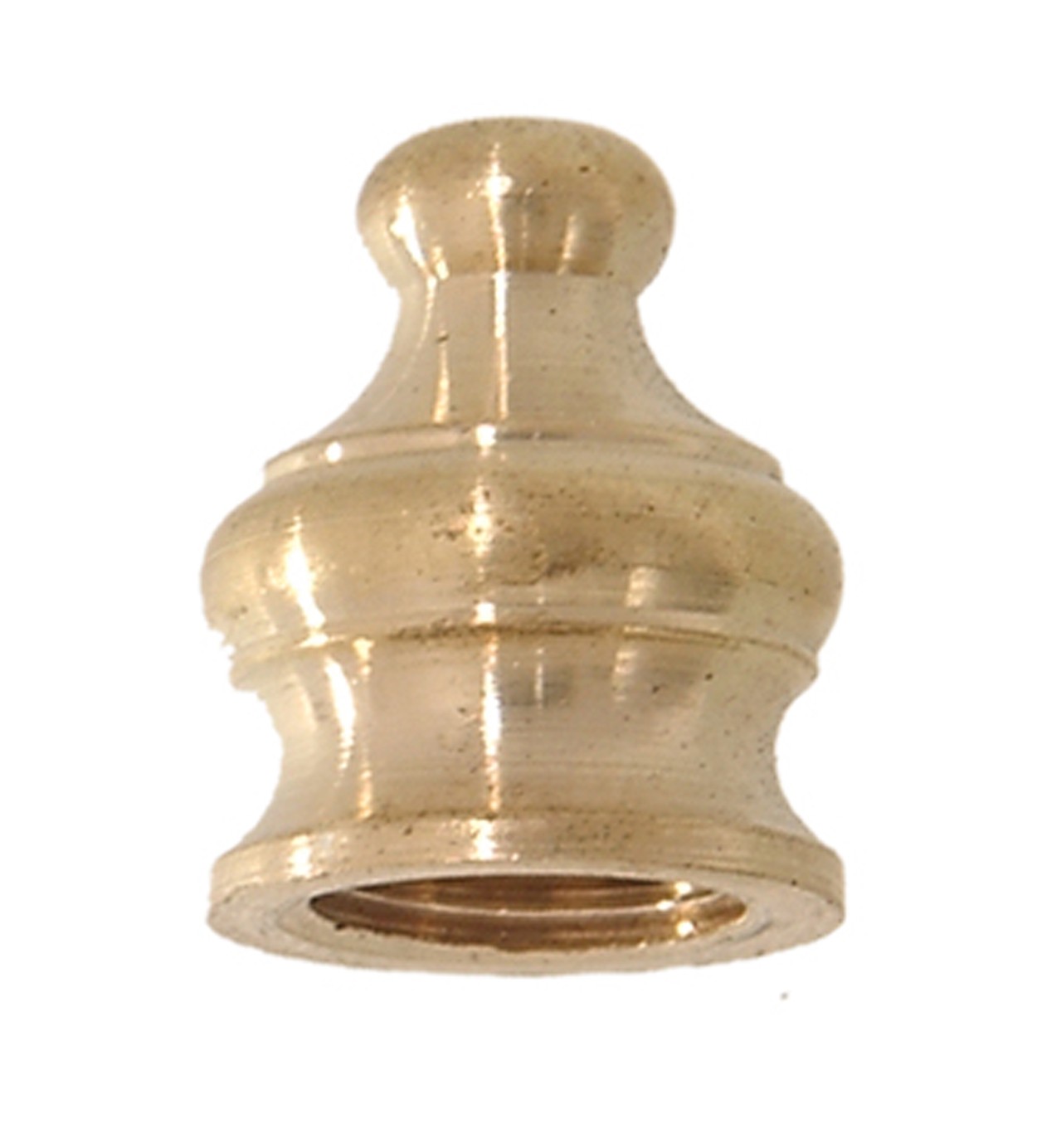 B&P Lamp® 11/16″ Ht., Brass Pyramid Finial, Tap 1/8F