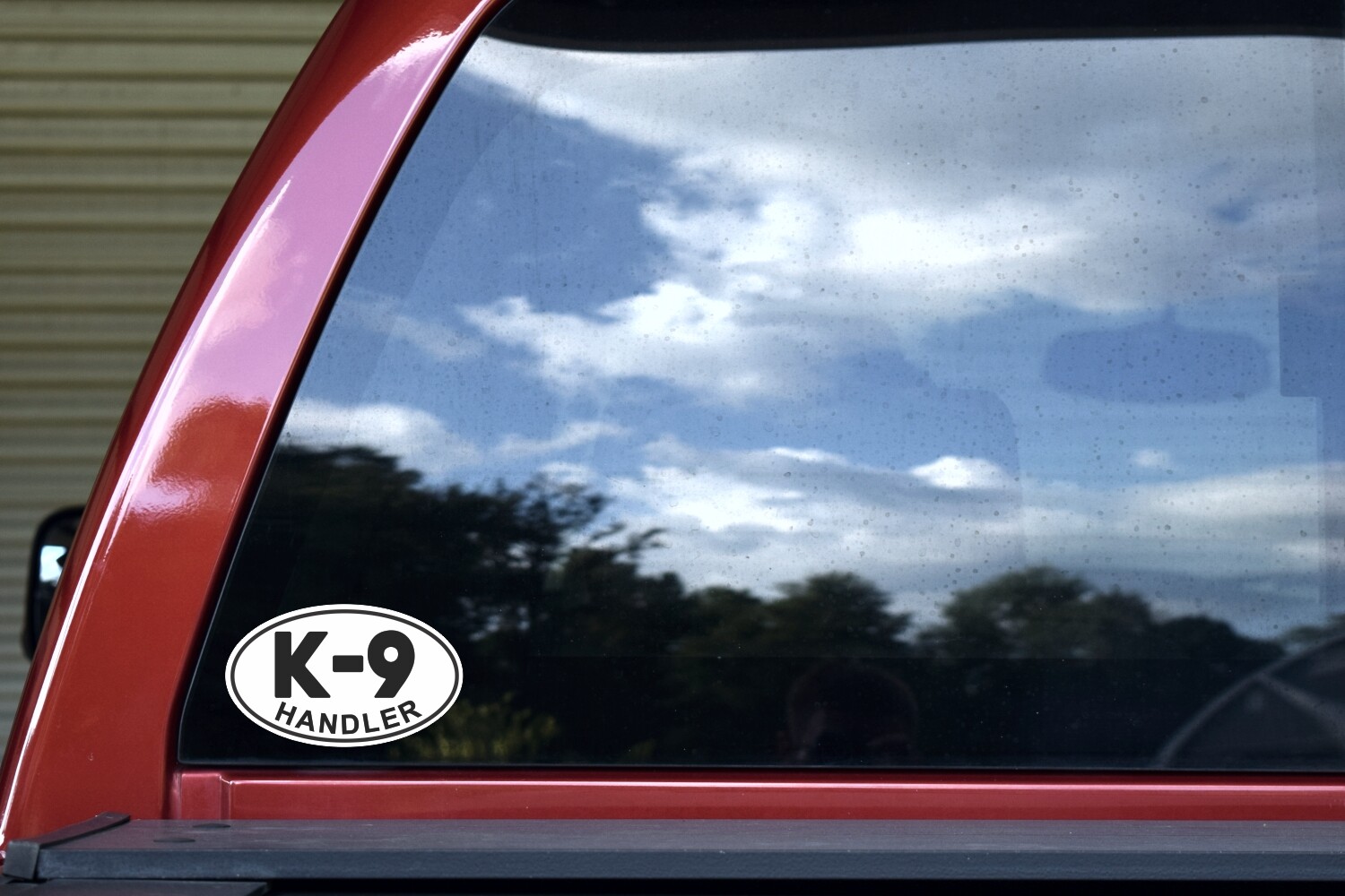 5in x 3in Oval K-9 Handler Sticker