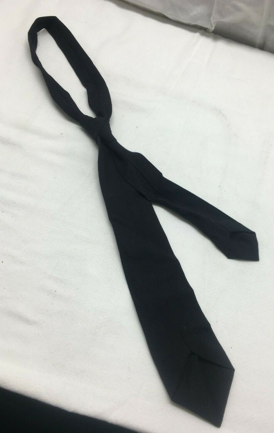 US Tropical Polyester Wool Black Neck Tie 3in wide x 55 in long each E4303