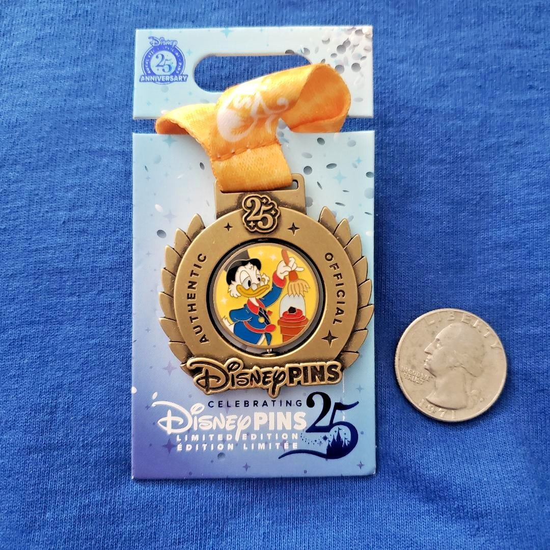 Scrooge McDuck – Pin Trading 25th Anniversary Medals DISNEY PIN