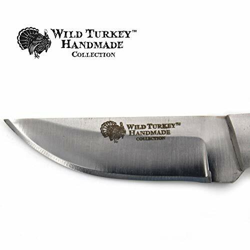 Wild Turkey Handmade Collection Fixed Blade Skinner Hunting Knife w. Sheath