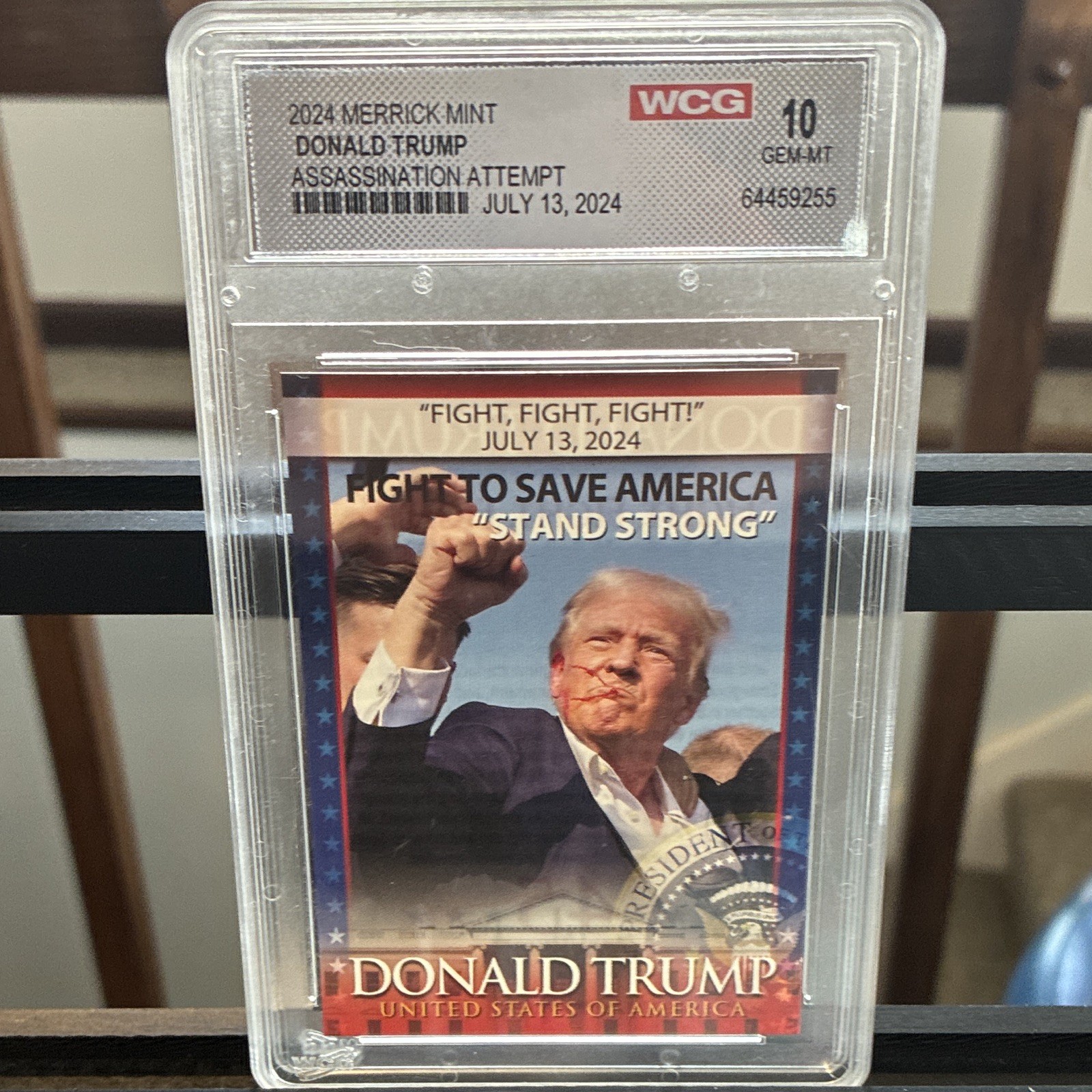 Merrick Mint 2024 Donald Trump “Fight, Fight, Fight!” Card #45 WCG 10