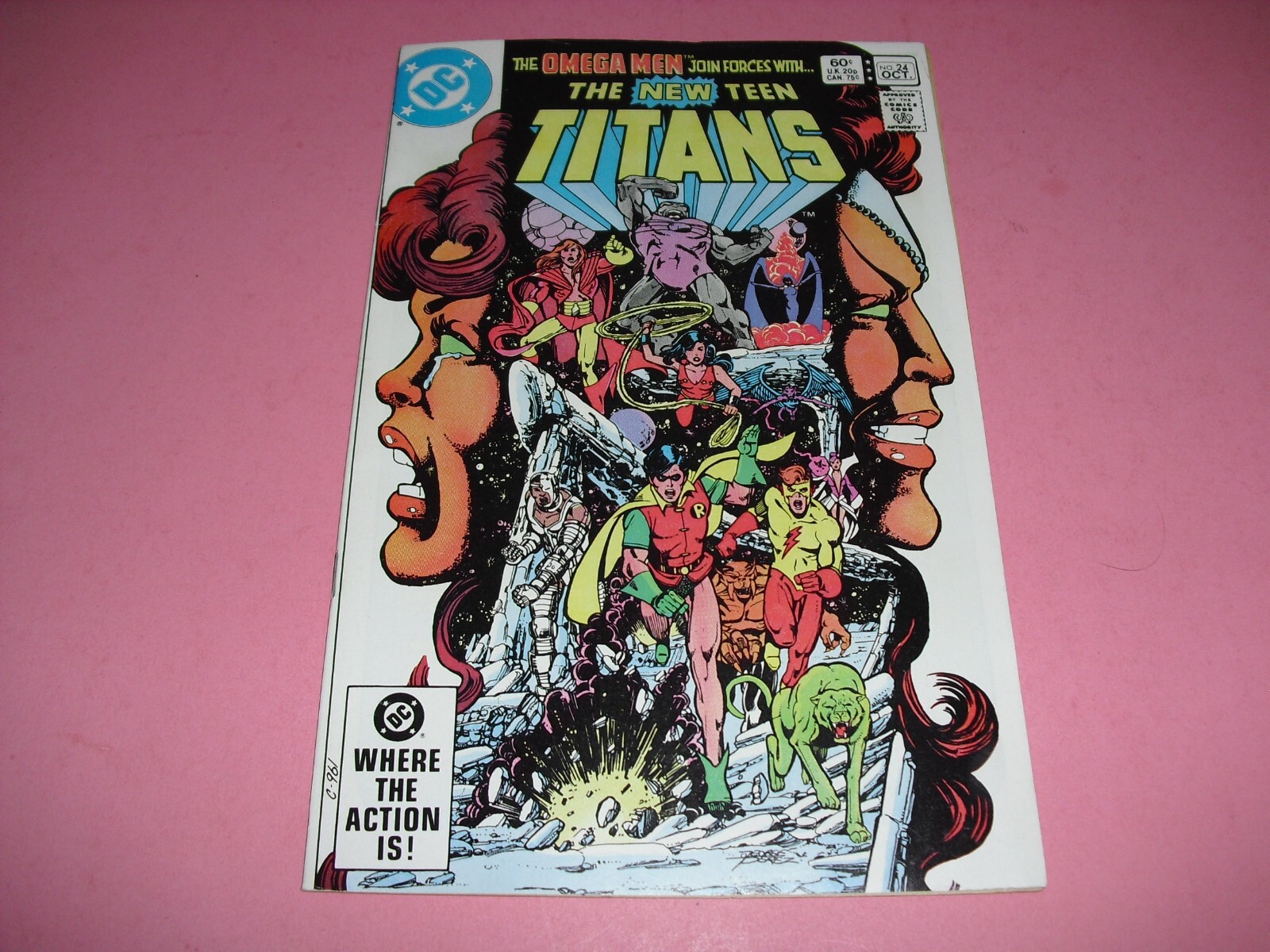 The New Teen Titans #24 in NM 9.4 COND signed by Perez & Wolfman 1982! DC B774