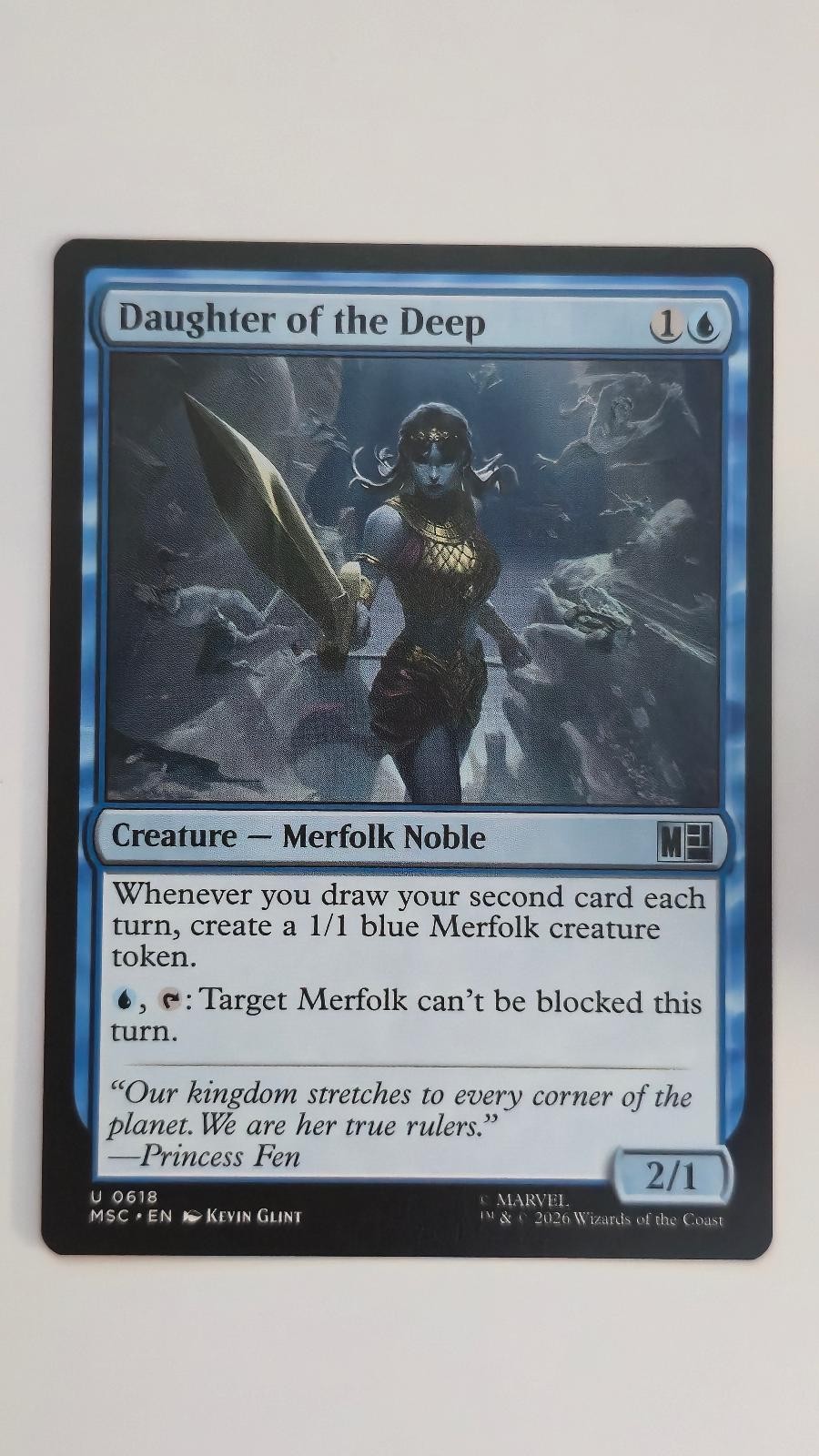 Daughter of the Deep 618 Commander: Marvel Super Heroes Magic: The Gathering