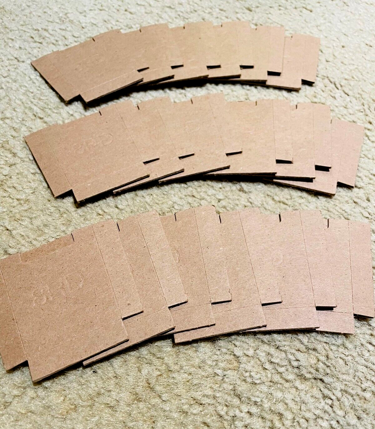 18 USGI M1 Garand 8 round Cardboard Bandolier En Bloc Clip Inserts NEW
