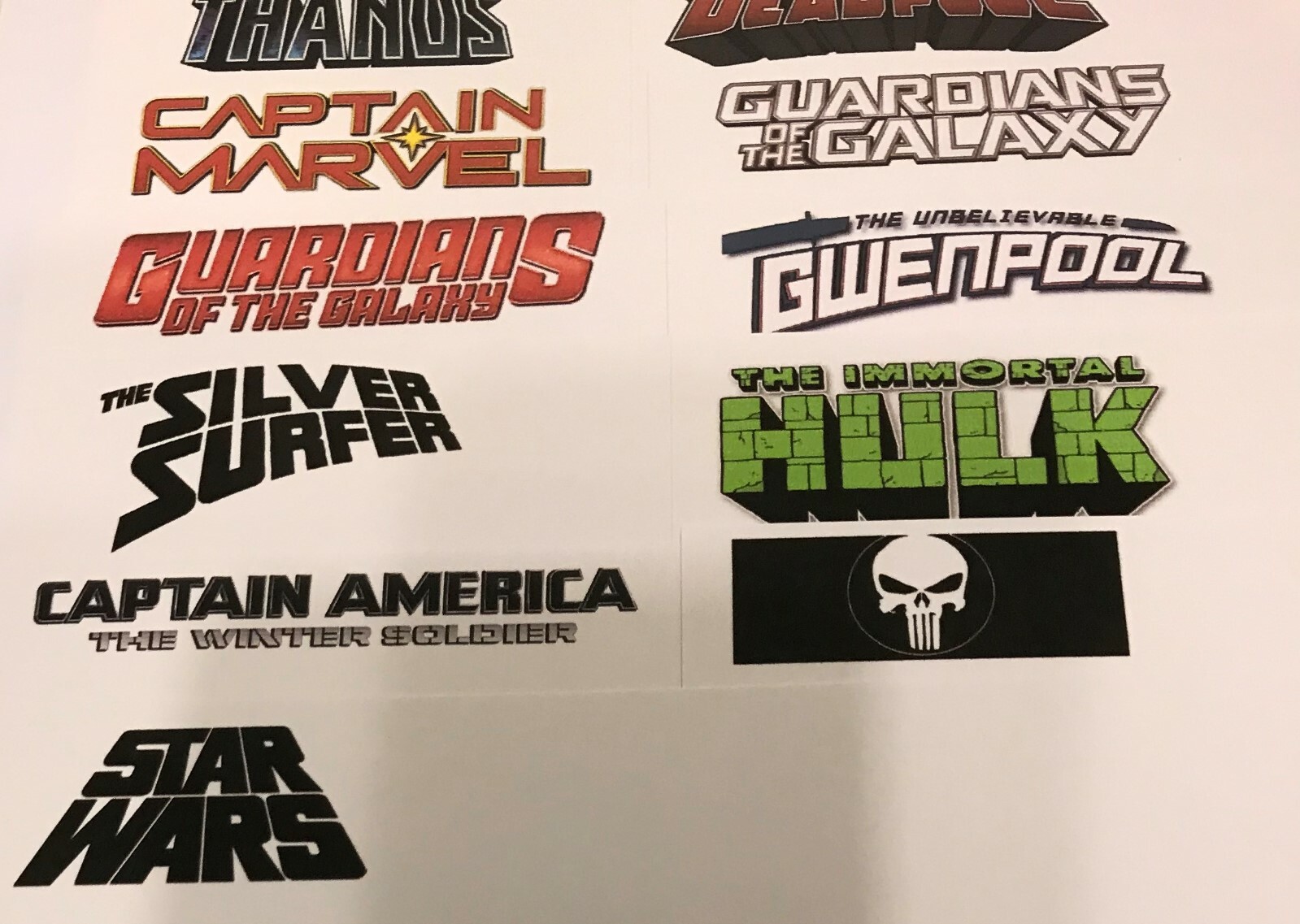 12 PRE LABELED HERO Comic Logo Dividers ANY STYLE Marvel DC Image Dark Horse