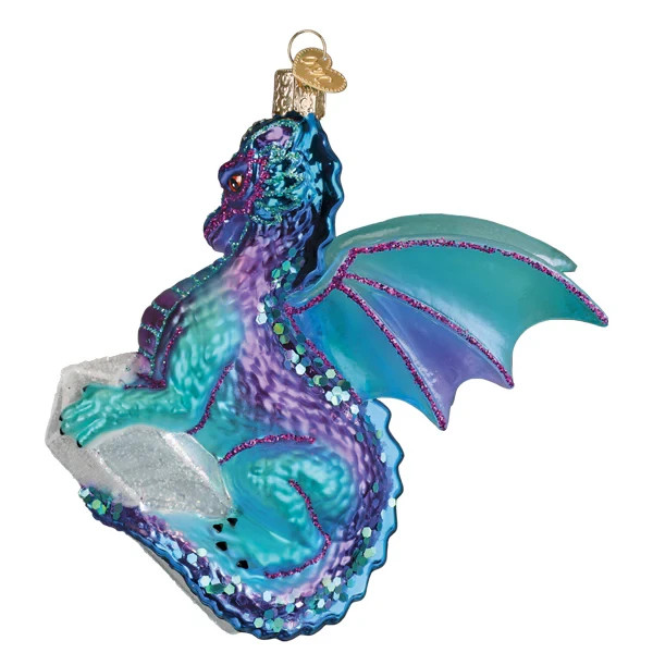 Old World Christmas CELESTIAL DRAGON (12732) Glass Ornament w/OWC Box
