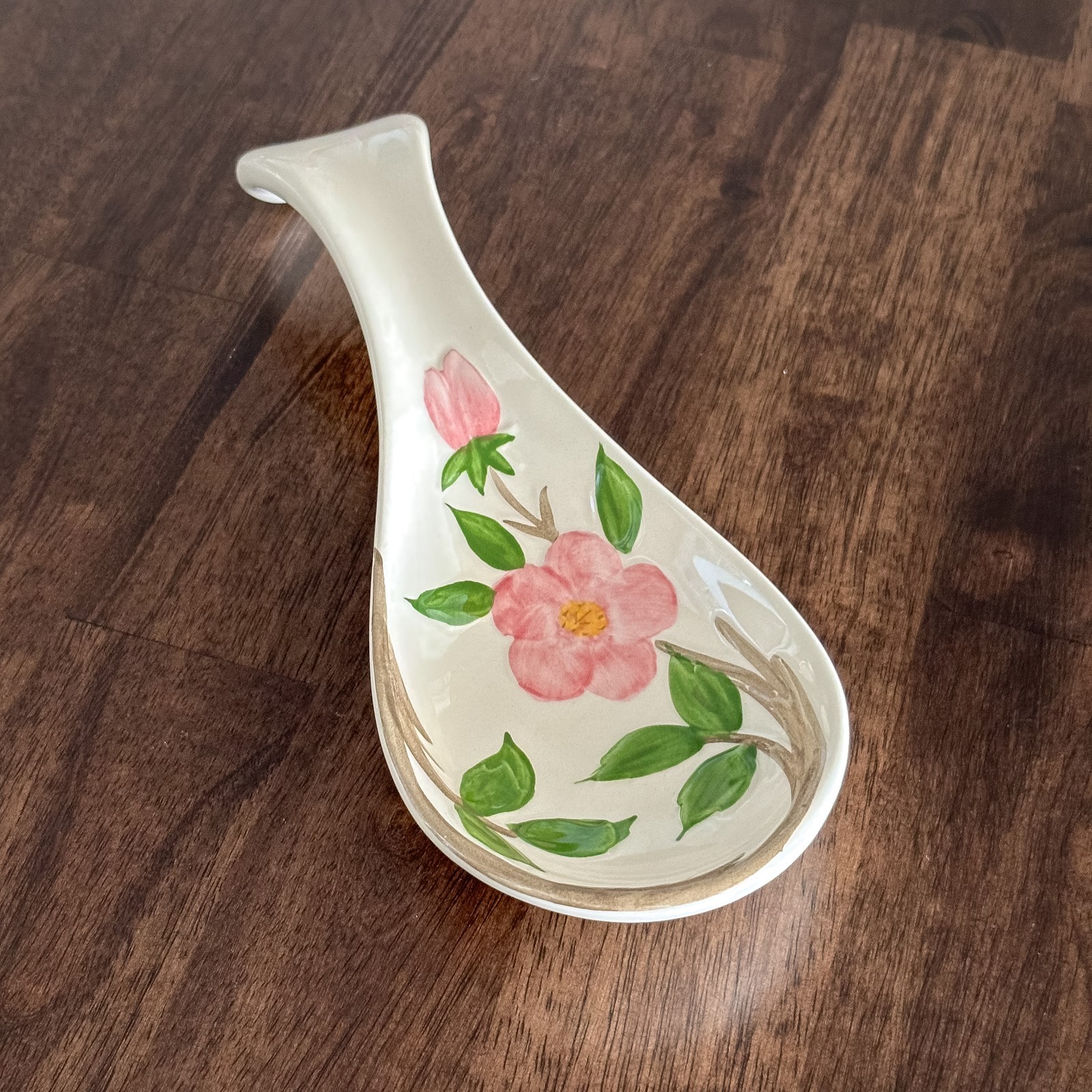 Franciscan Desert Rose Spoon Rest Made in England Vintage 1990s Flying F Mark