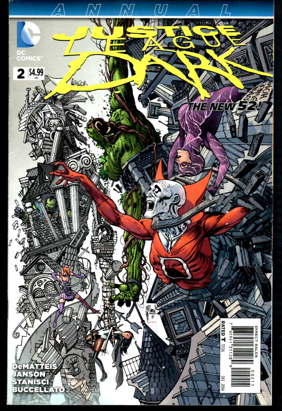 Justice League Dark Annual # 2 (8.0) 12/2014 D.C. Modern-Age Comic Swamp-Thing!