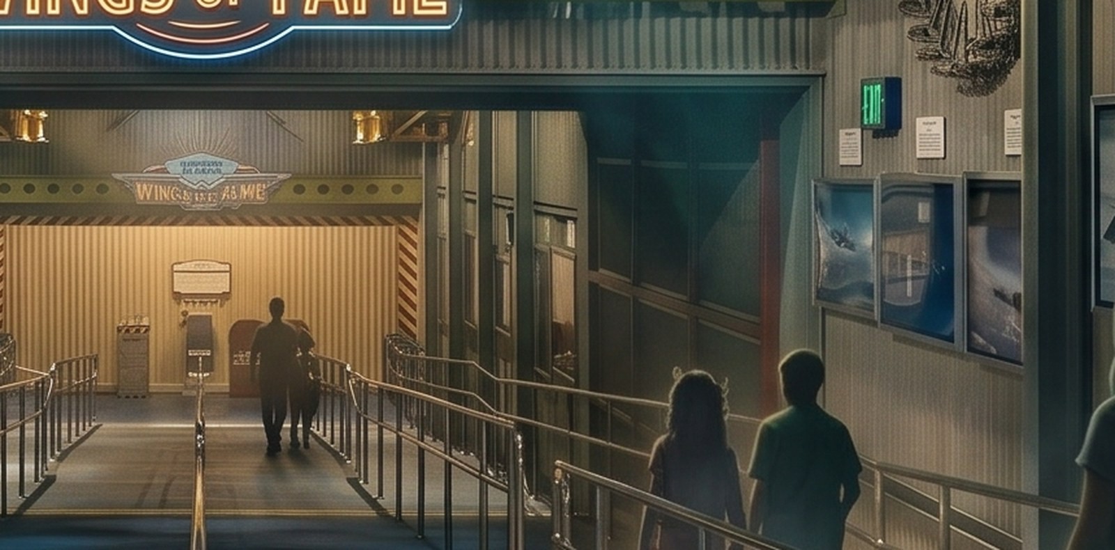 Soarin Across America Interior Queue Concept Art Attraction Poster 11×14 Matte