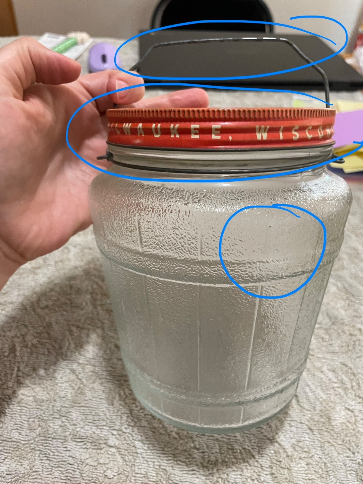 Schuster’s Quality Herring Tidbits 2.5 Pounds Glass Jar From Wisconsin