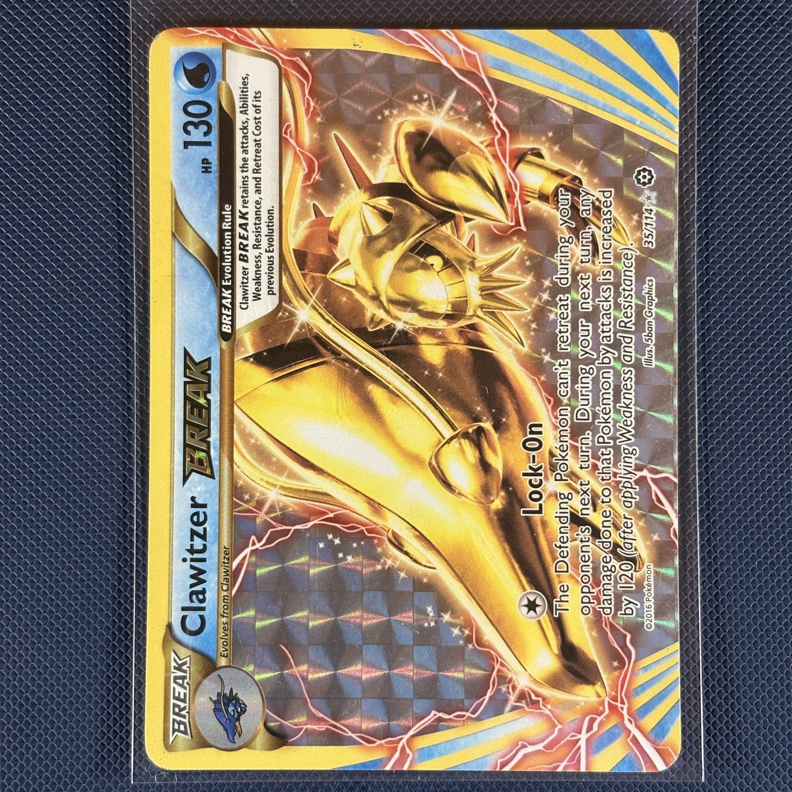 Clawitzer BREAK 35/114 – Steam Siege – Rare BREAK Holo Pokemon Card – MP