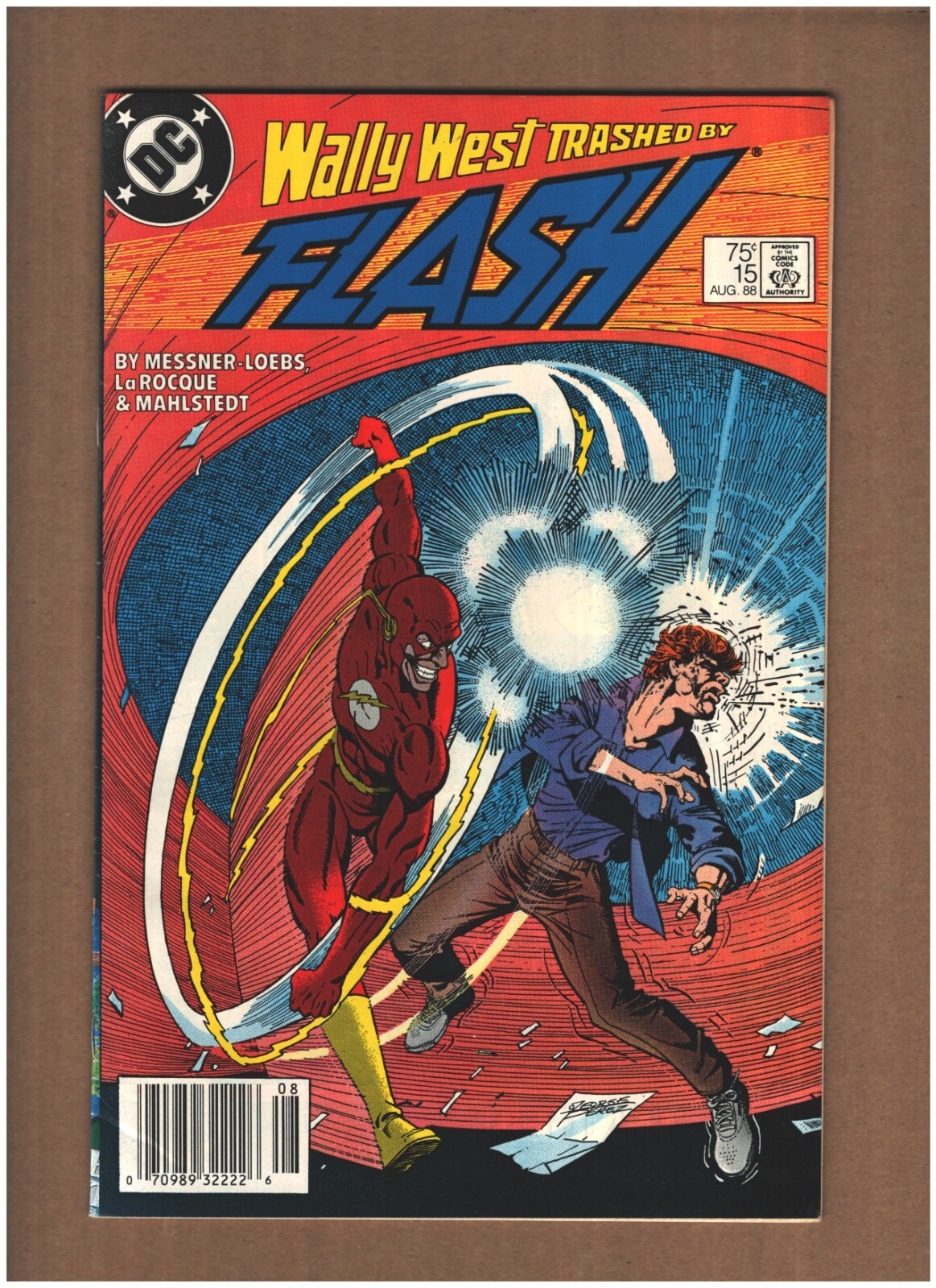 Flash #15 Newsstand DC Comics 1988 WALLY WEST VG/FN 5.0
