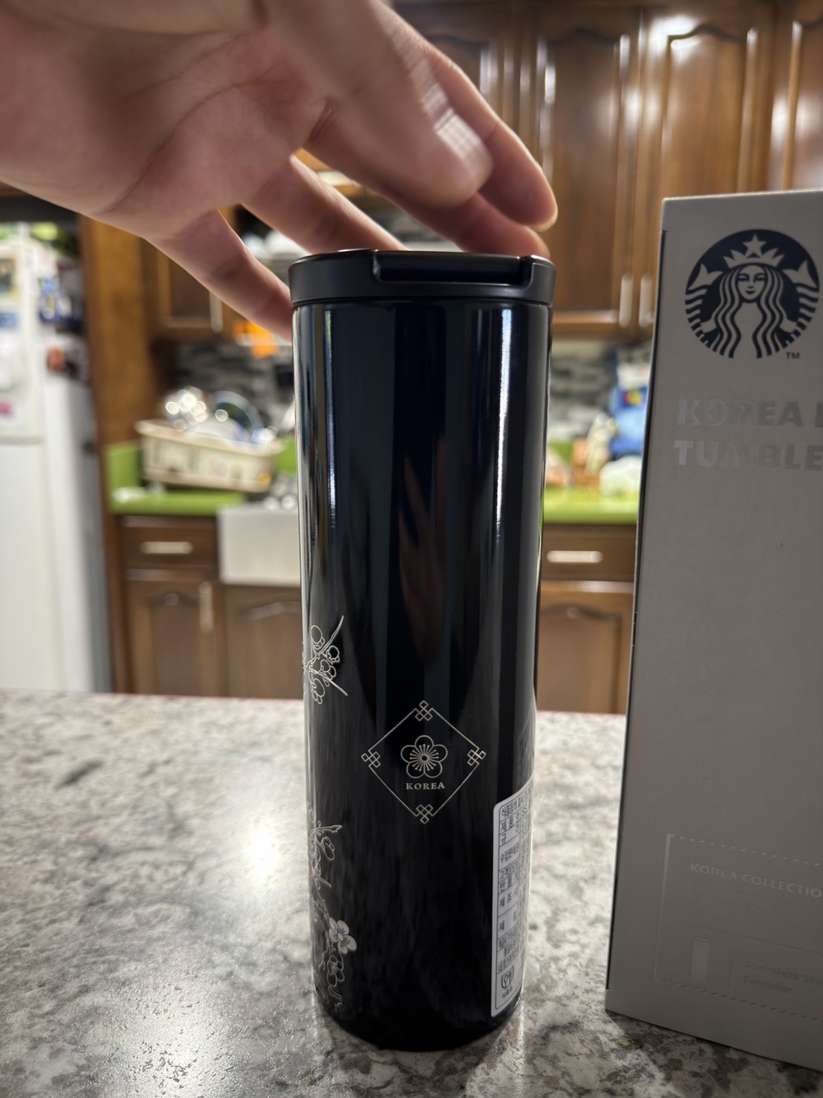 US Seller Starbucks Korea 2024 SS Korea black tumbler 473ml