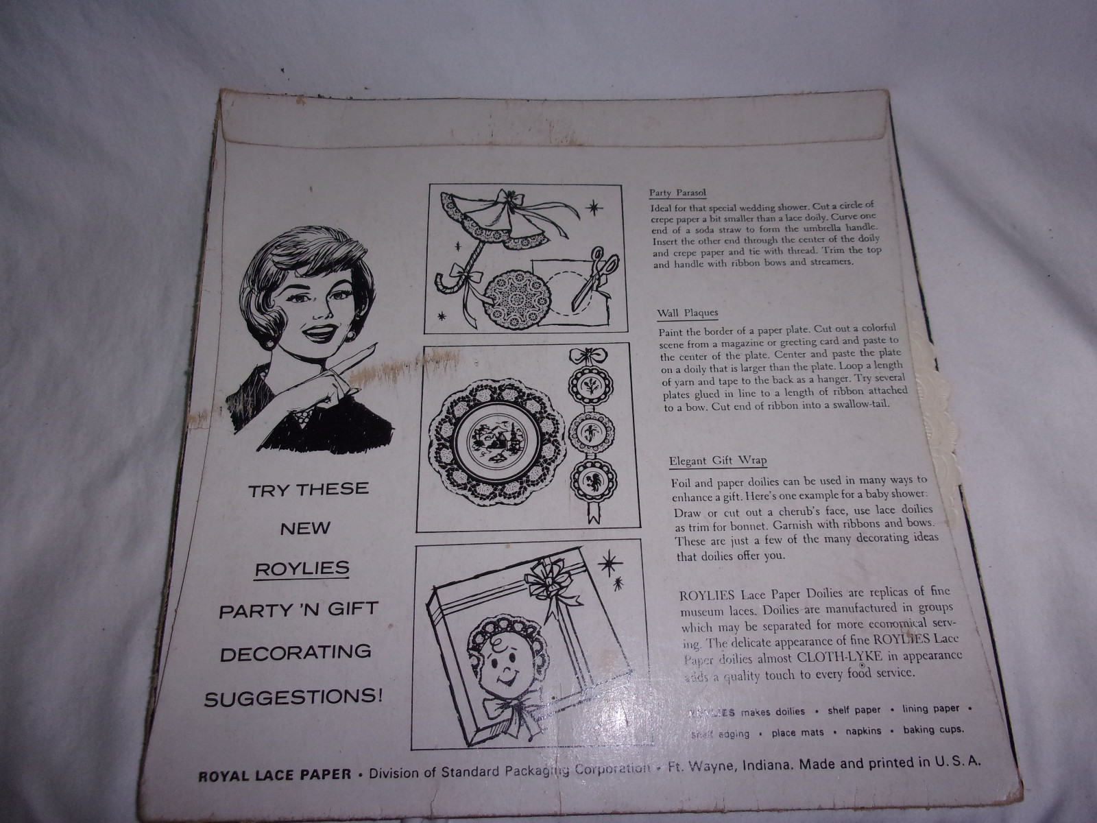 Roylies Paper Dollies Standard Packaging Corporation 6 Dollies Decorative