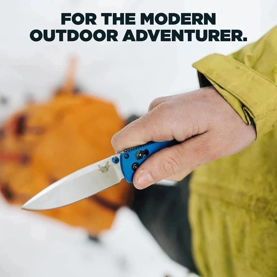Benchmade-Bugout 535 EDC Knife with Blue Grivory Handle (535)