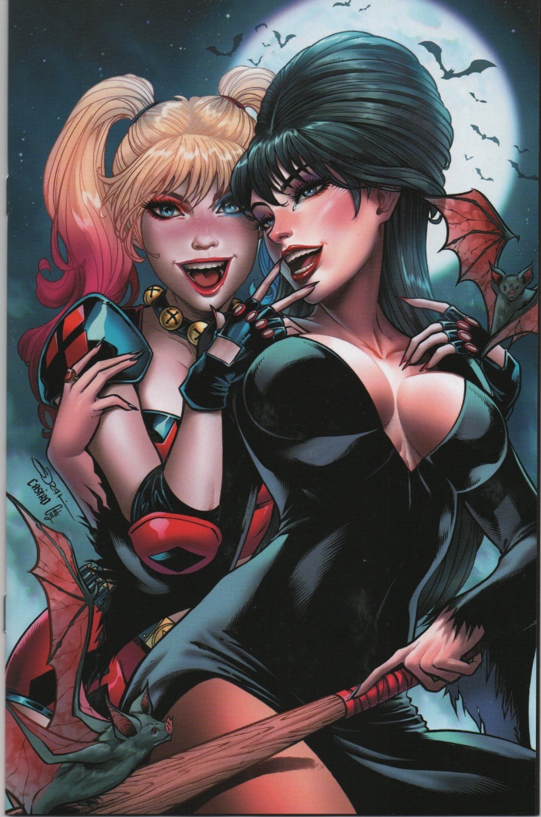 Harley Quinn X Elvira #1 Sorah Suhng NYCC Exclusive Virgin Cover Lim to 1000 NM