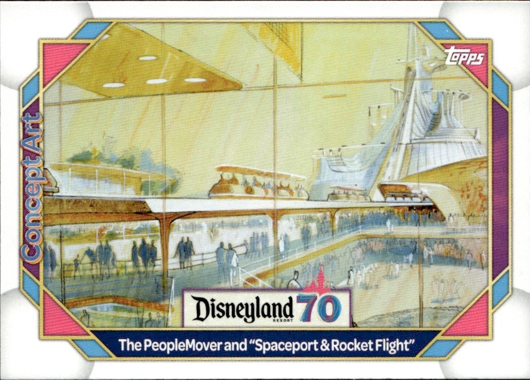 2025 Topps Disney 70th Anniversary #148 The PeopleMover and “Spaceport & Rocket