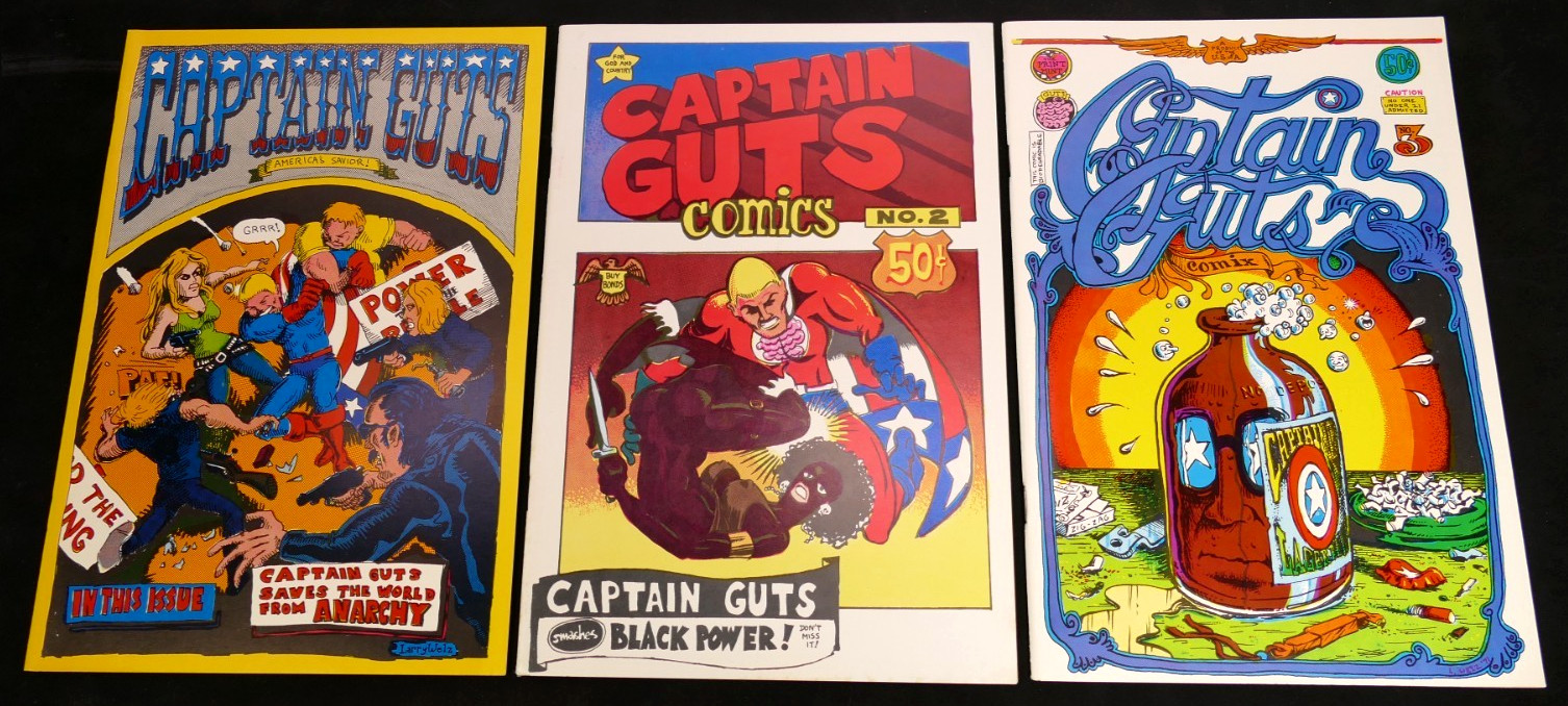 CAPTAIN GUTS Complete Set Underground Comics – High Grade/Unread Comix