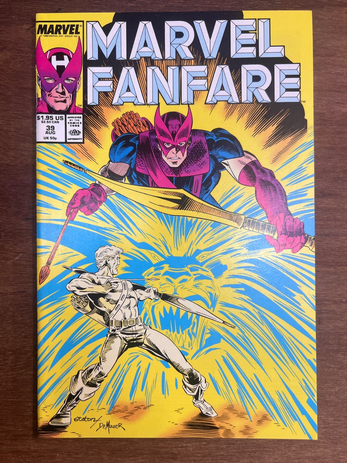 Marvel Fanfare 39 Marvel Comics Hawkeye Moon Knight Dr Doom Galactus 1988