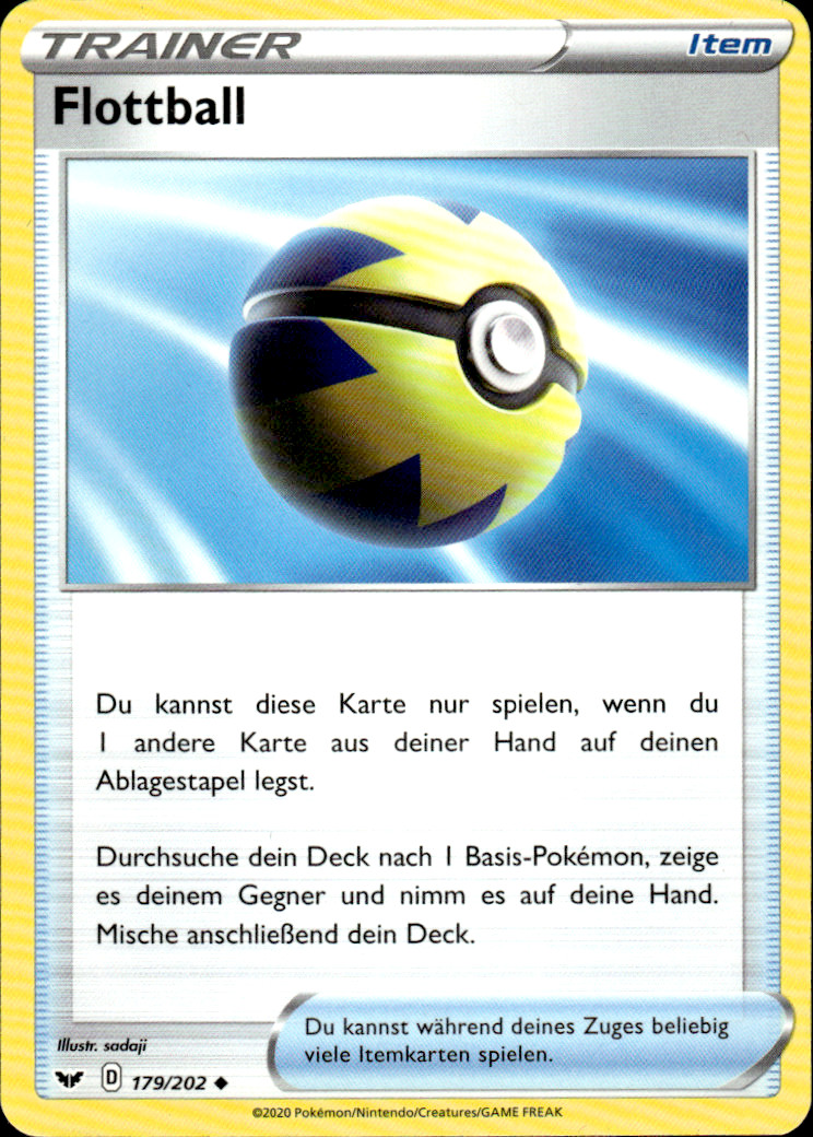 Pokemon TCG Fleetball Sword & Shield 179
