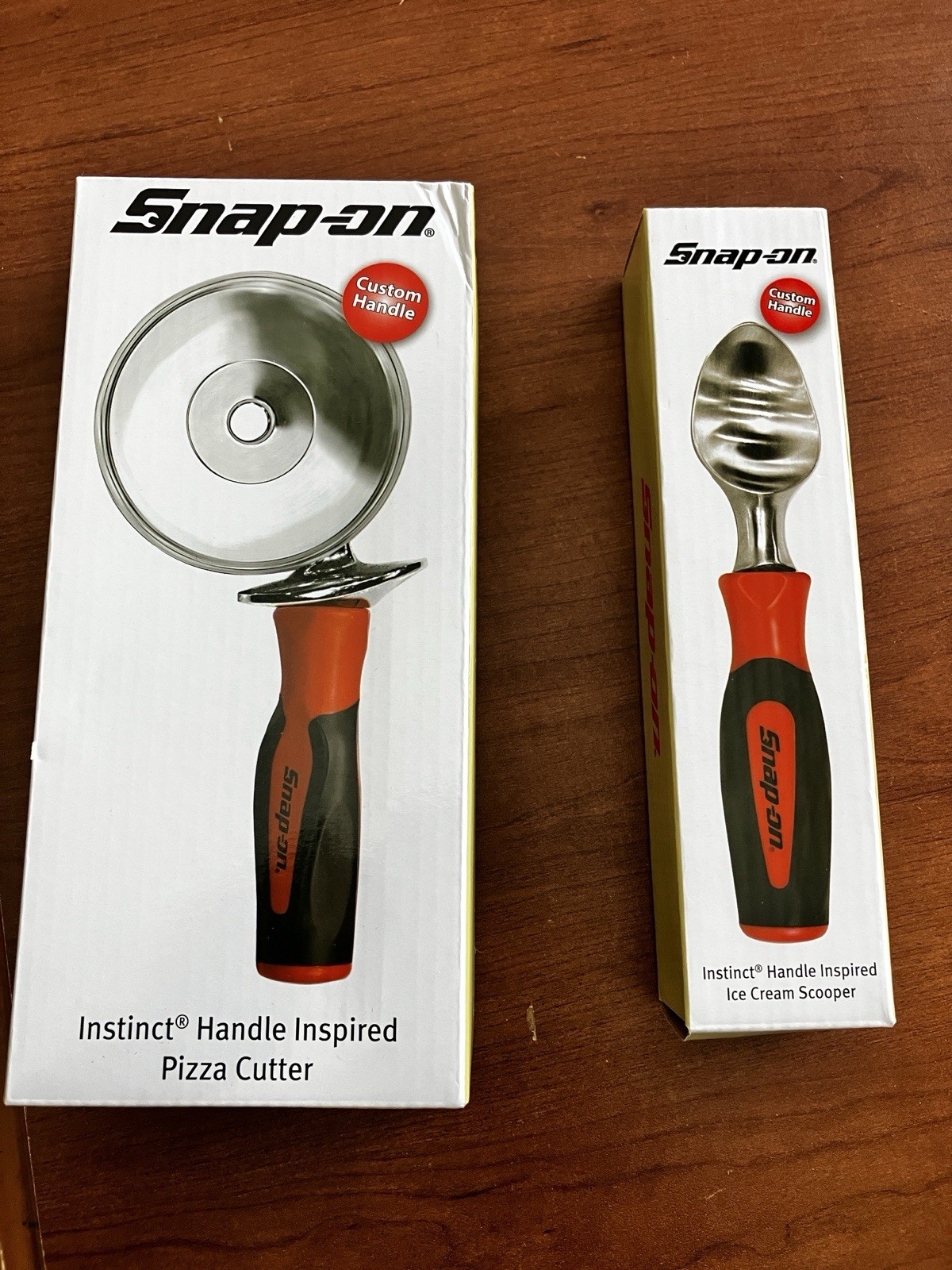 Snap On Tools Ice Cream Scoop and Pizza Cutter – New – Boxed