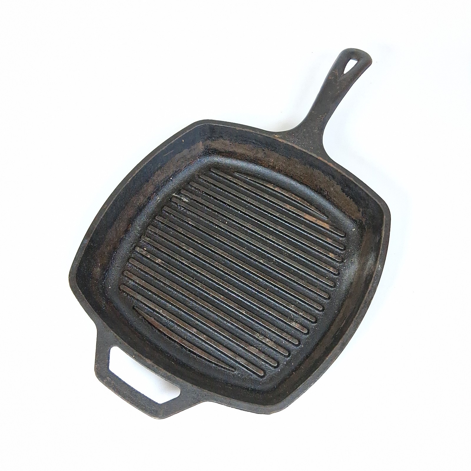 Lodge 8SGP Cast Iron Grill Pan Skillet 10.5 Inch Square Griddle