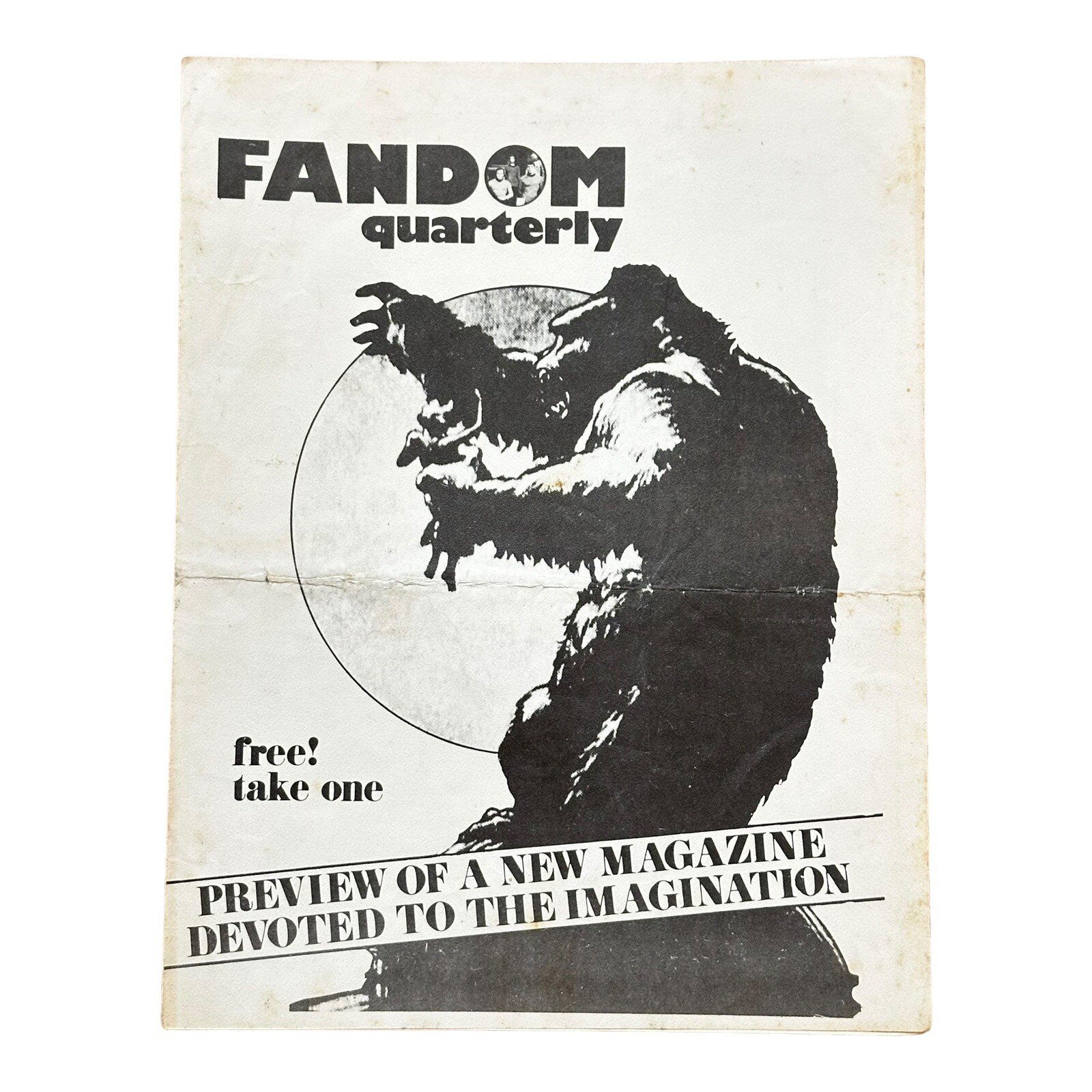 FANDOM QUARTERLY Comics SciFi Magazine Fanzine Promo Sampler Pamphlet Memphis TN