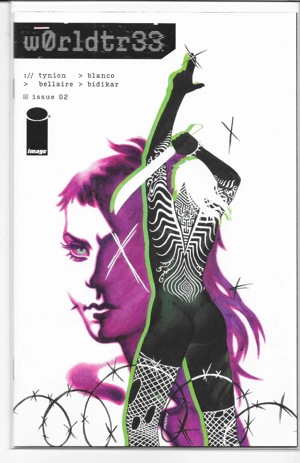 W0rldtr33 #2 1:50 Frany Incentive Variant 1st Print NM Image Comics 2023