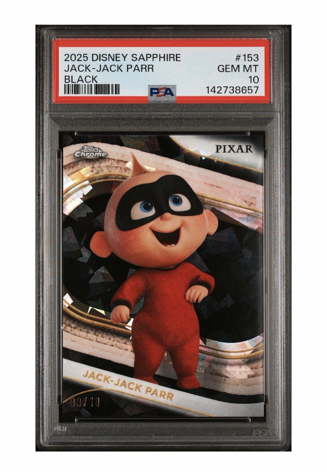 2025 Topps Chrome Disney #153 Jack-Jack Parr black refractor 08/10