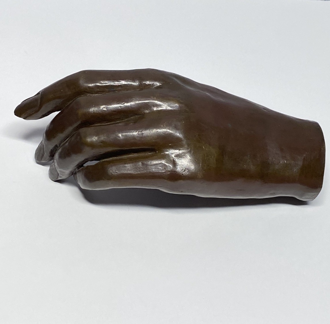 Antique Solid Bronze Female Hands Pair Sculpture Anatomical Model Casting 6”