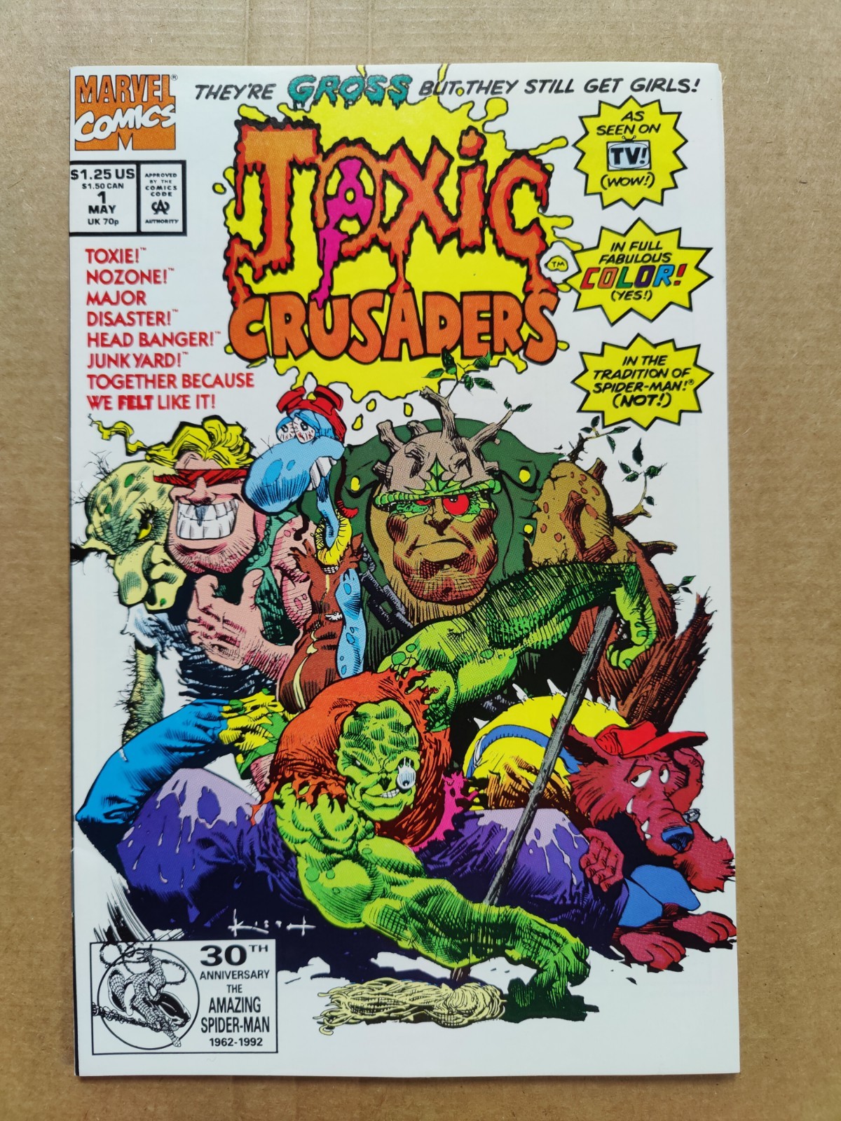Toxic Crusaders #1 (Marvel 1992) VF/NM Nice Sam Kieth Cover