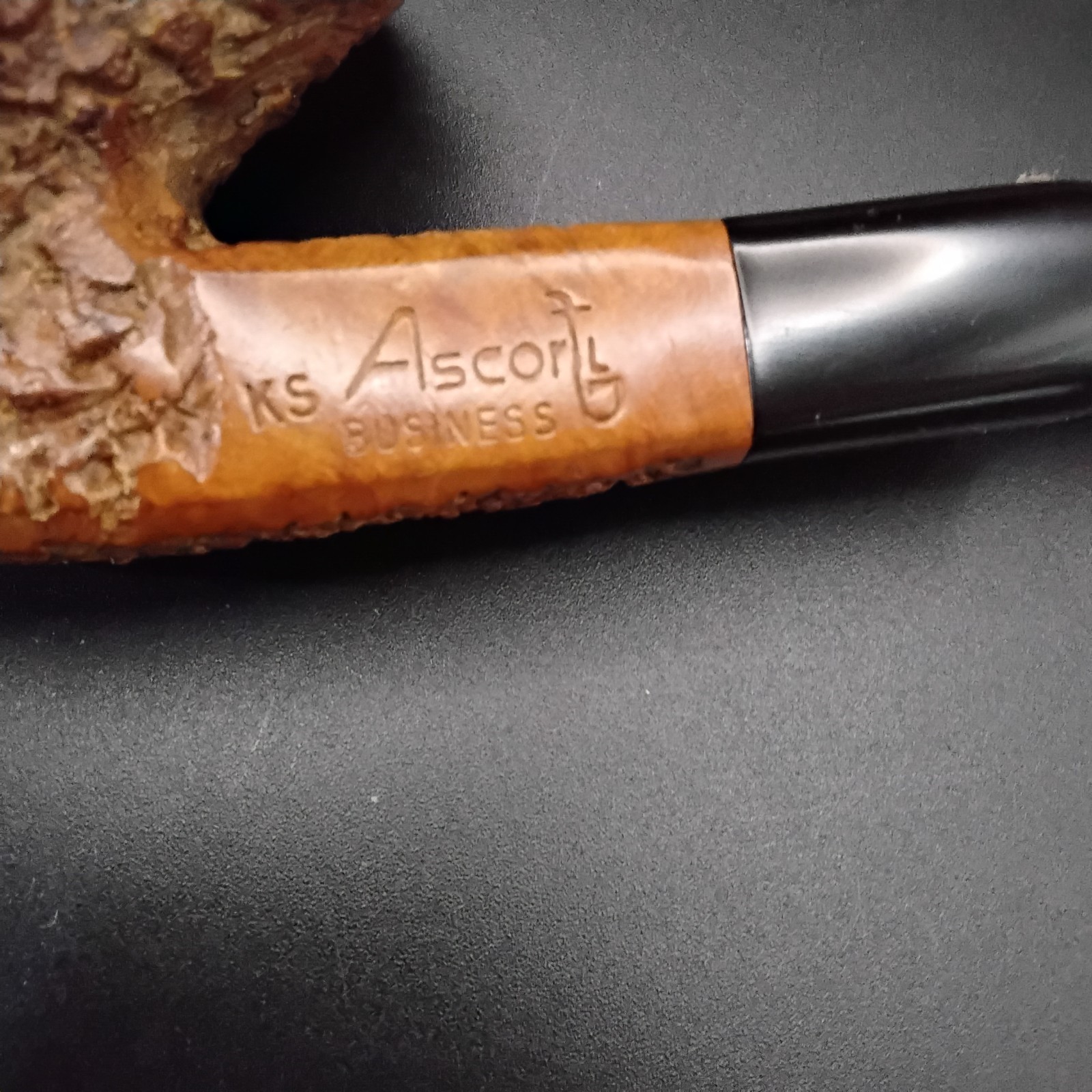 Professionally restored Ascorti “Business KS” tobacco smoking pipe