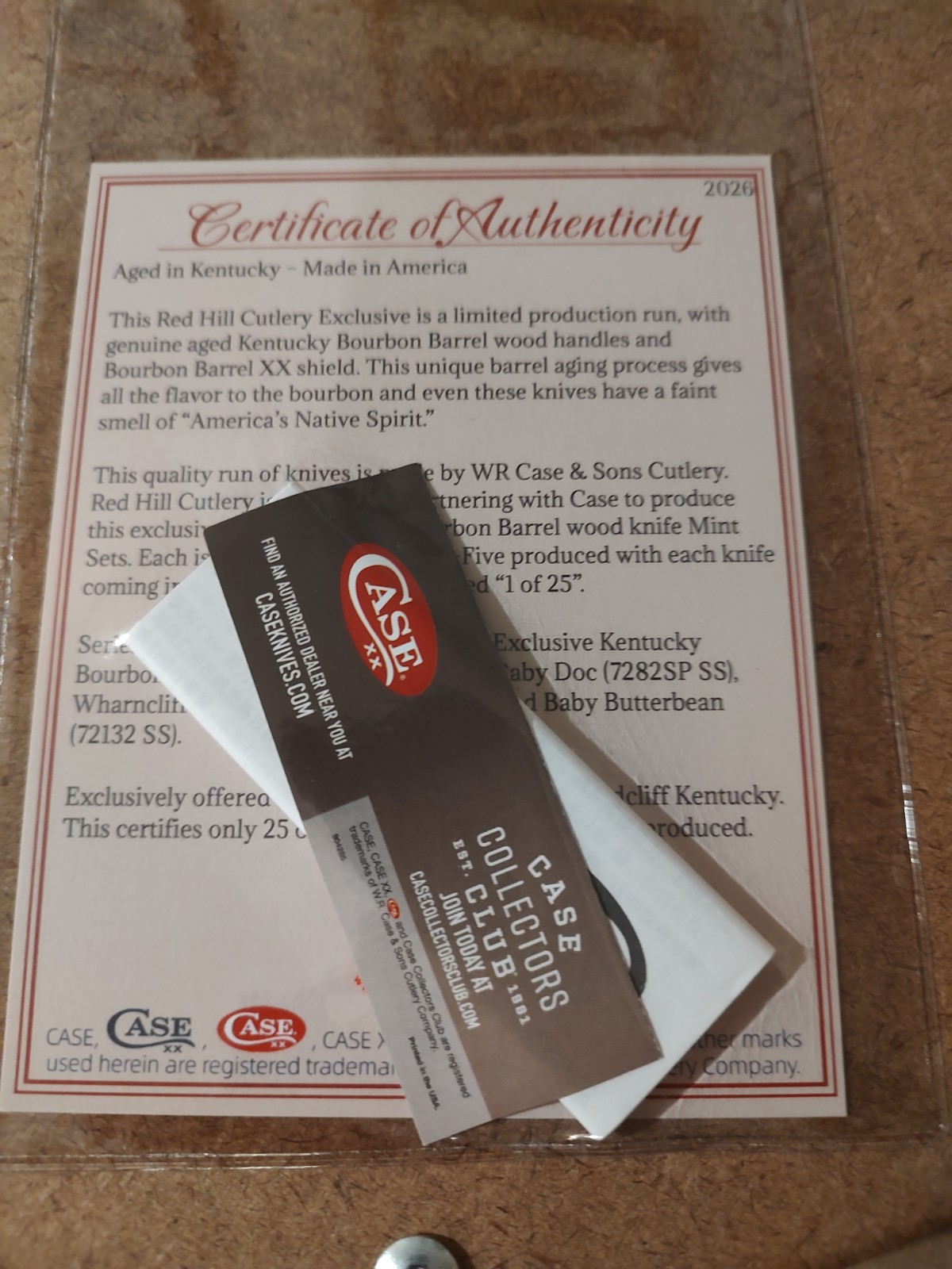 Case XX Kentucky Bourbon Barrel Mint Set 1 Of 25
