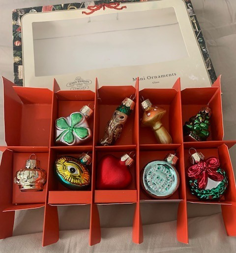 John Derian for Target 2025 9 Count Mini Glass Christmas Ornaments Missing 1