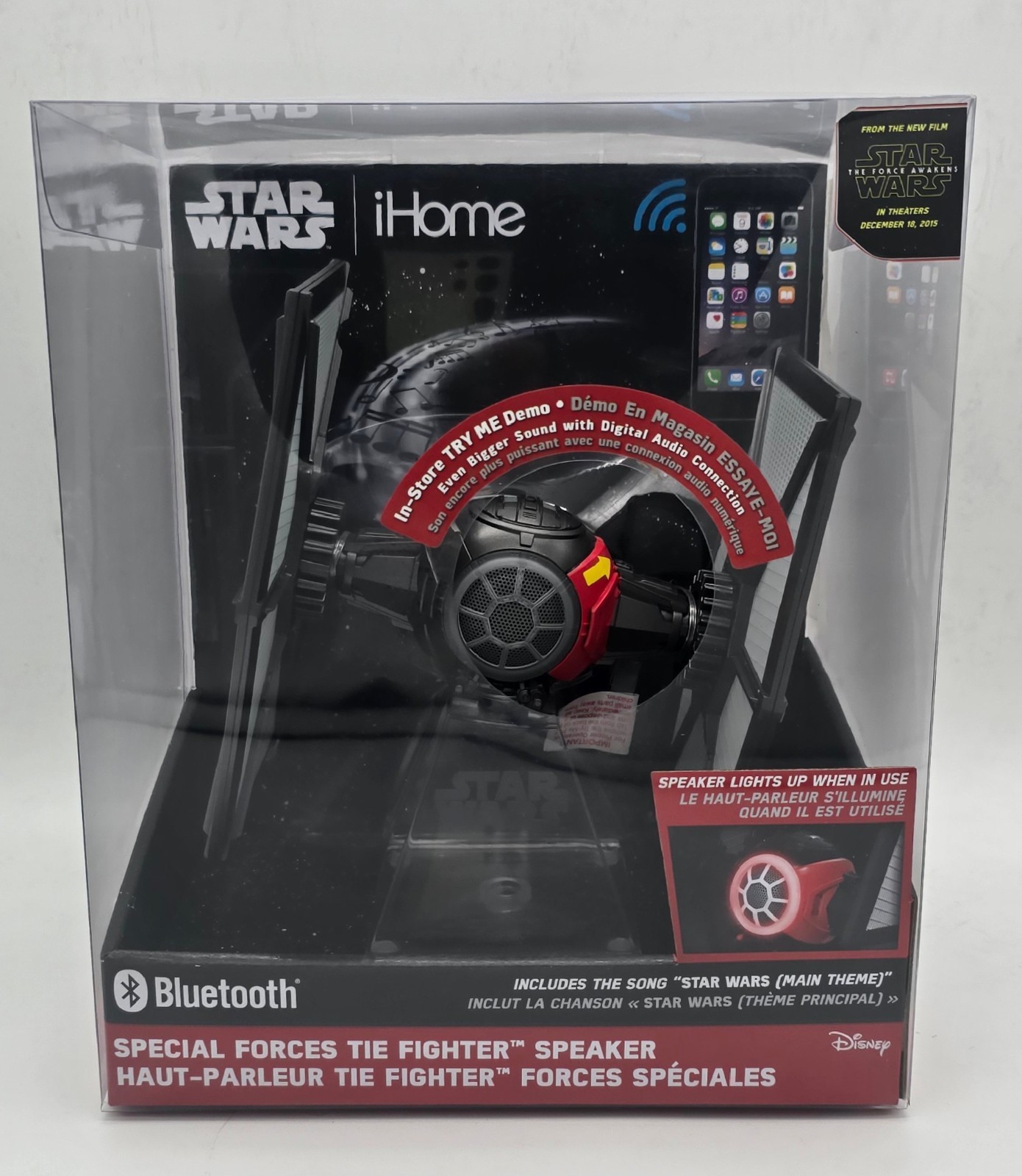 Star Wars iHome TIE Fighter Bluetooth Speaker Special Forces Light Up