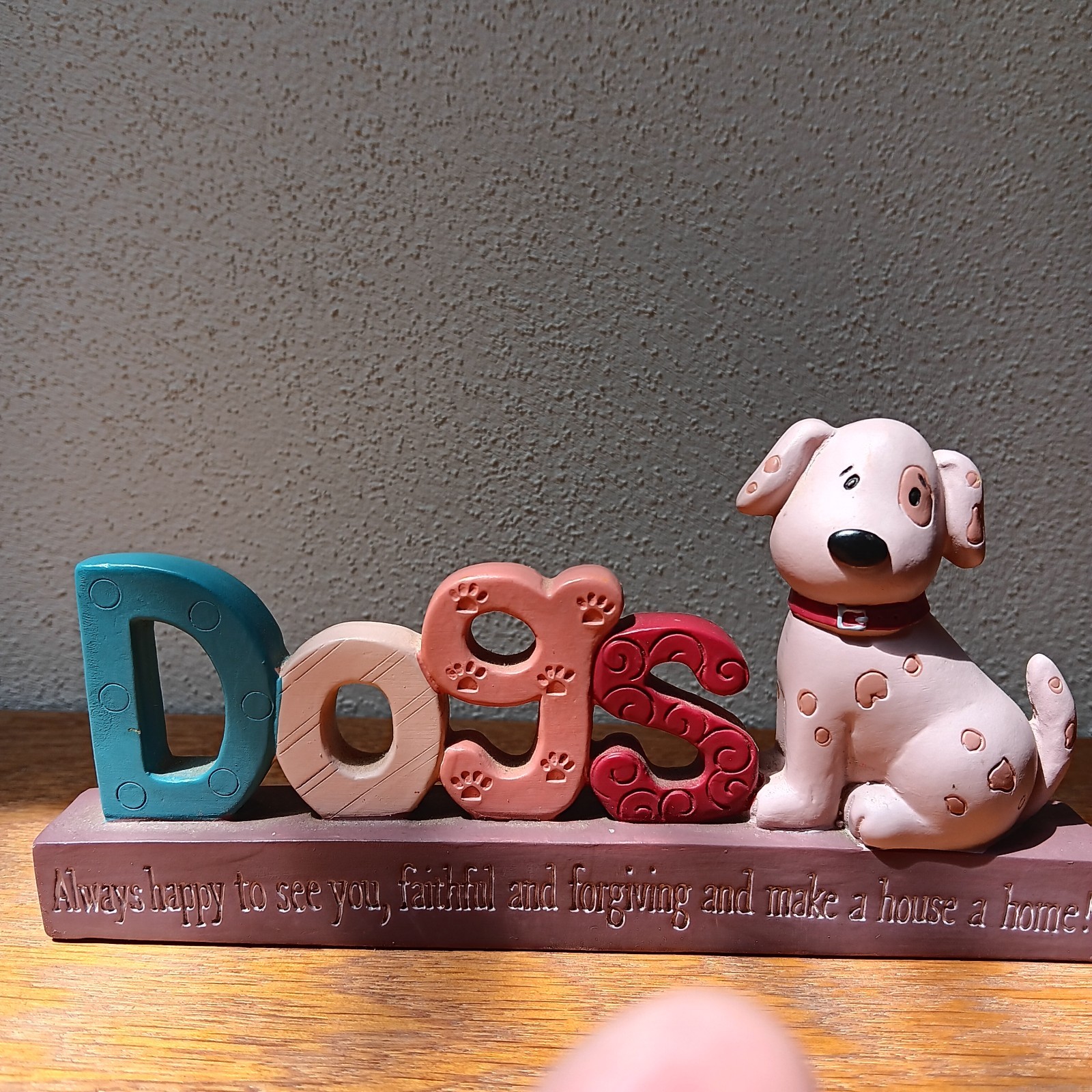 Suzi Skoglund Dog Figurine Resin 6 Inches Wide 3 Inches Tall