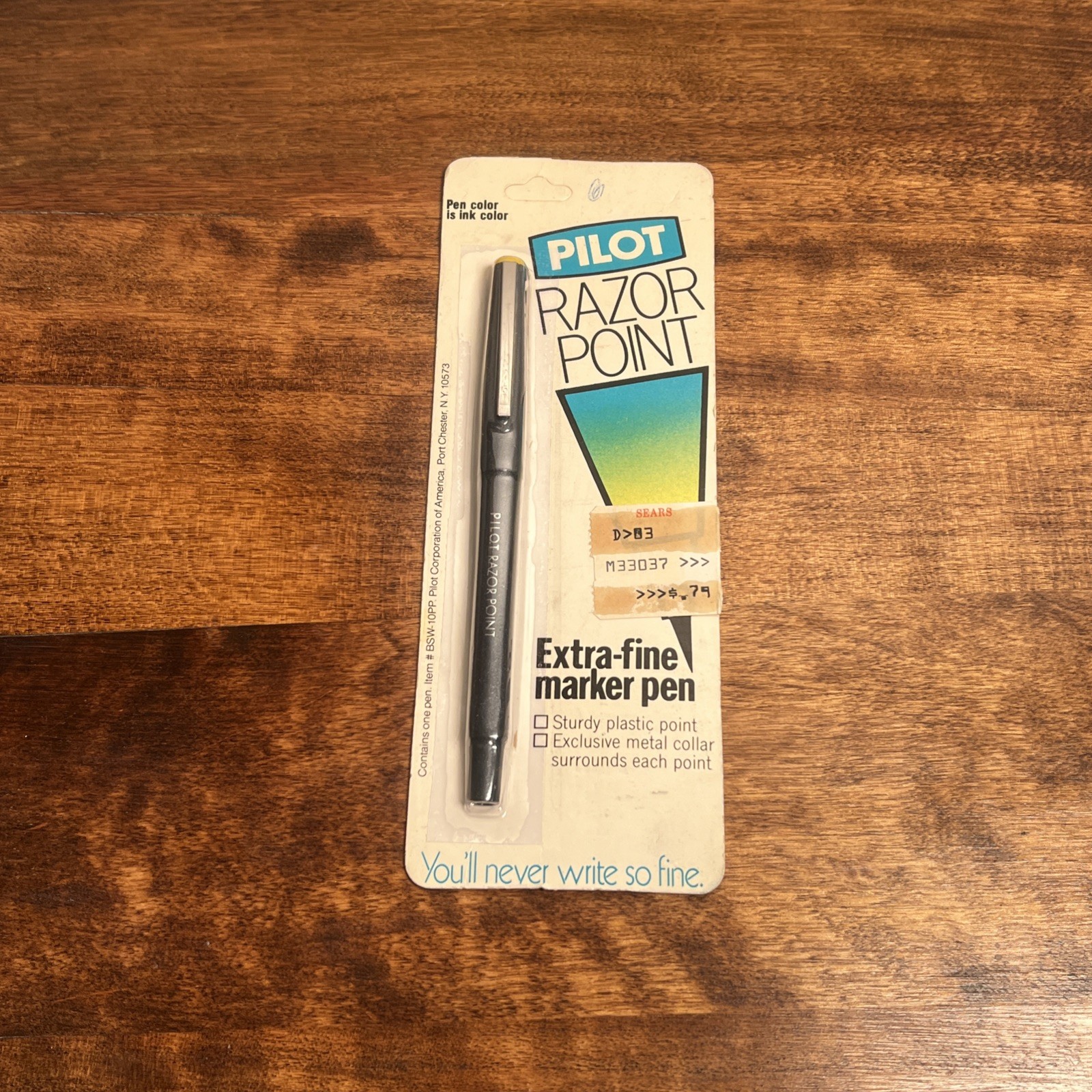 Rare VTG Pilot Razor Point Marker Pen, Extra Fine – Made In USA • New In Package