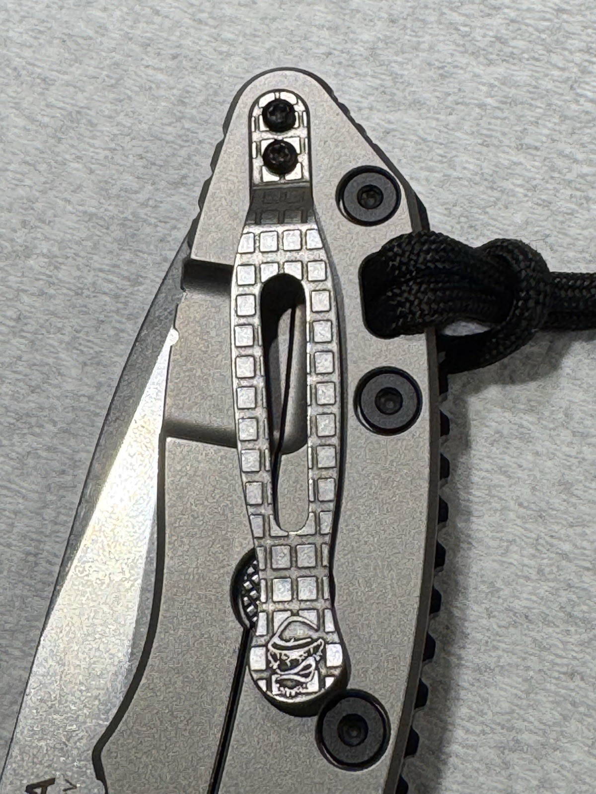 Monkey Edge Frag Pattern XM18 Titanium CPM20CV BLADE