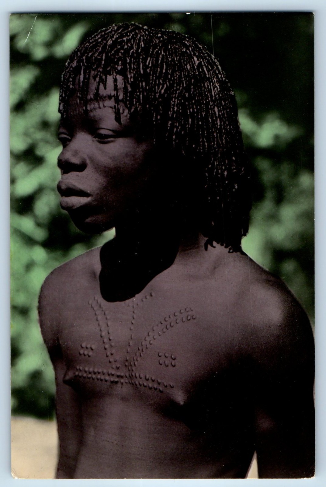 Belgian Congo Postcard Congo Belge A Young Bankutshu Native 1953 Posted