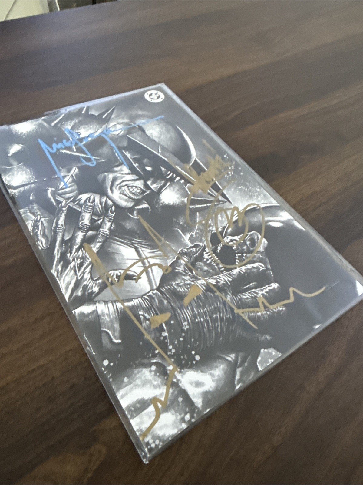 Absolute Batman 9 2x Signed Remark – Mico Suayan Scott Snyder B&W Virgin Variant