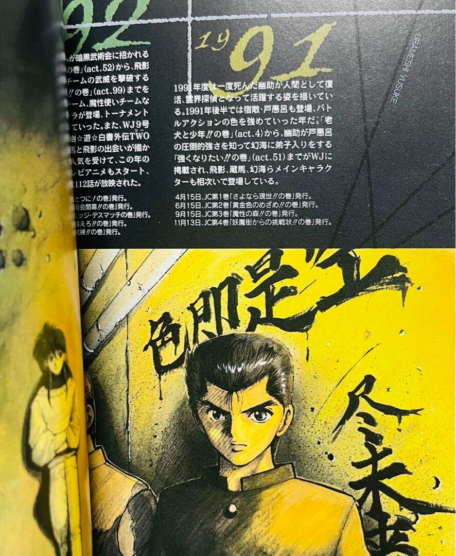 Yu Yu Hakusho Official Character Book Reikai Shinshiro Togashi Yoshihiro JAPAN