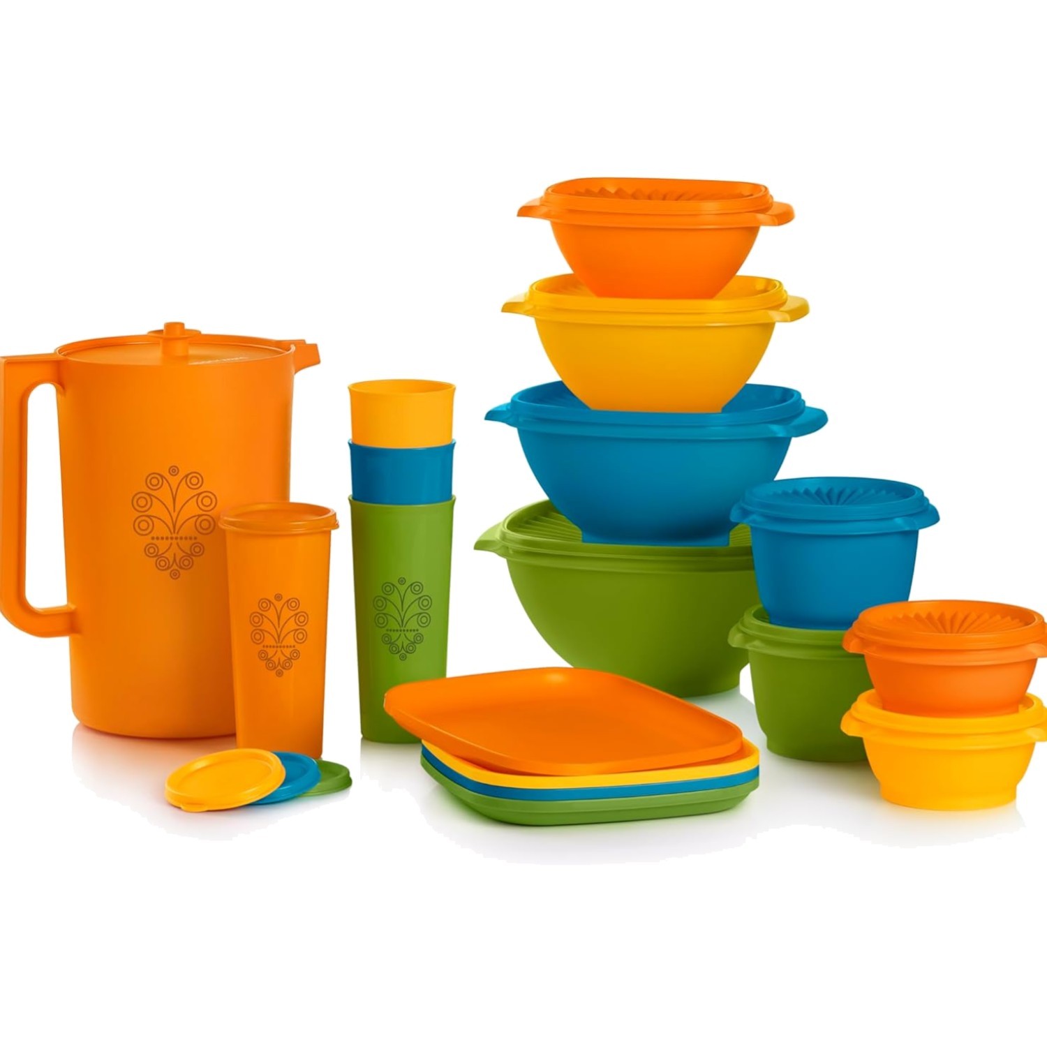 Heritage Get it All Retro Collection, 30 Piece Food Storage Container Set in …