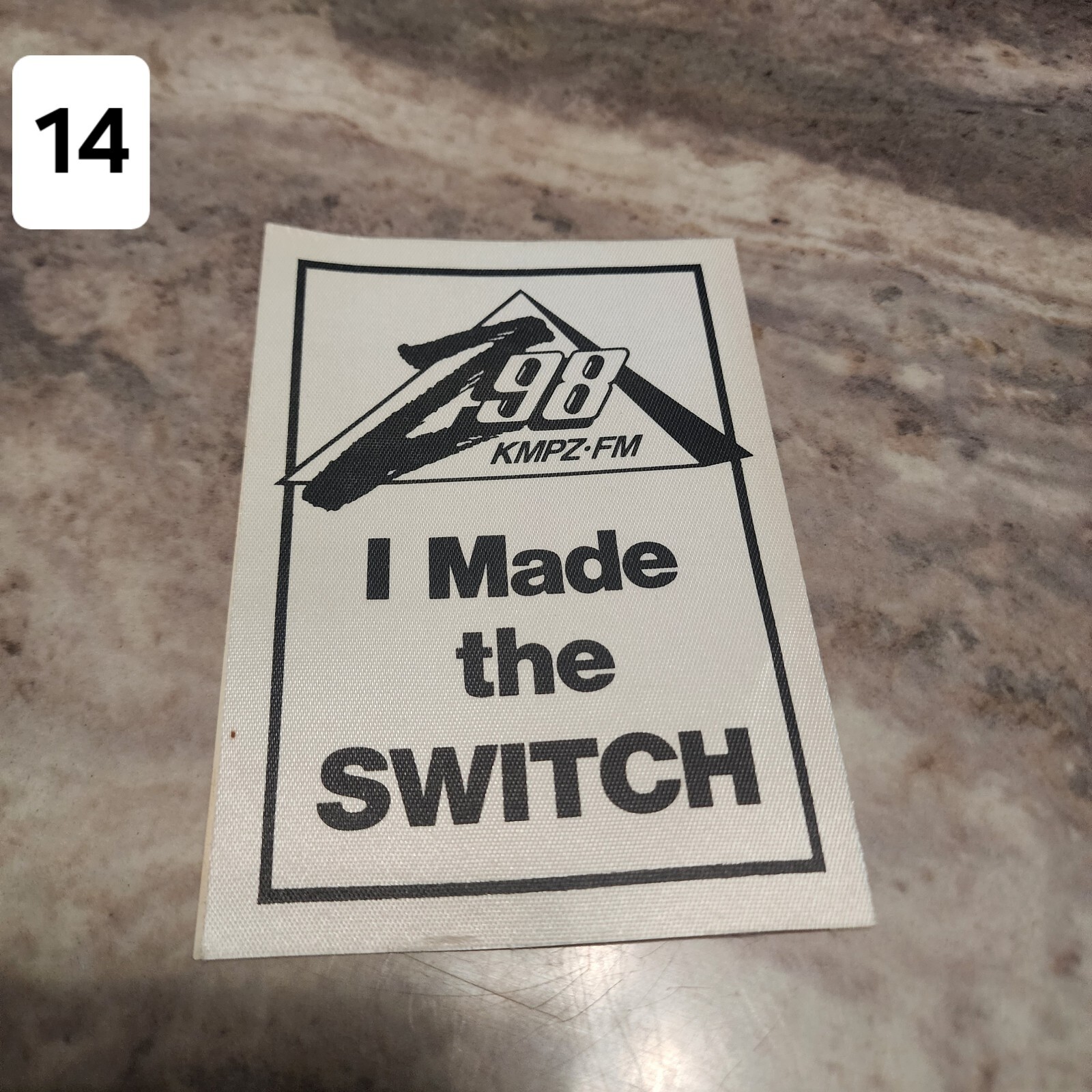 Classic ROCK 103, EAGLE, 96X Memphis Radio Station Stickers from 1980s-90s Era.