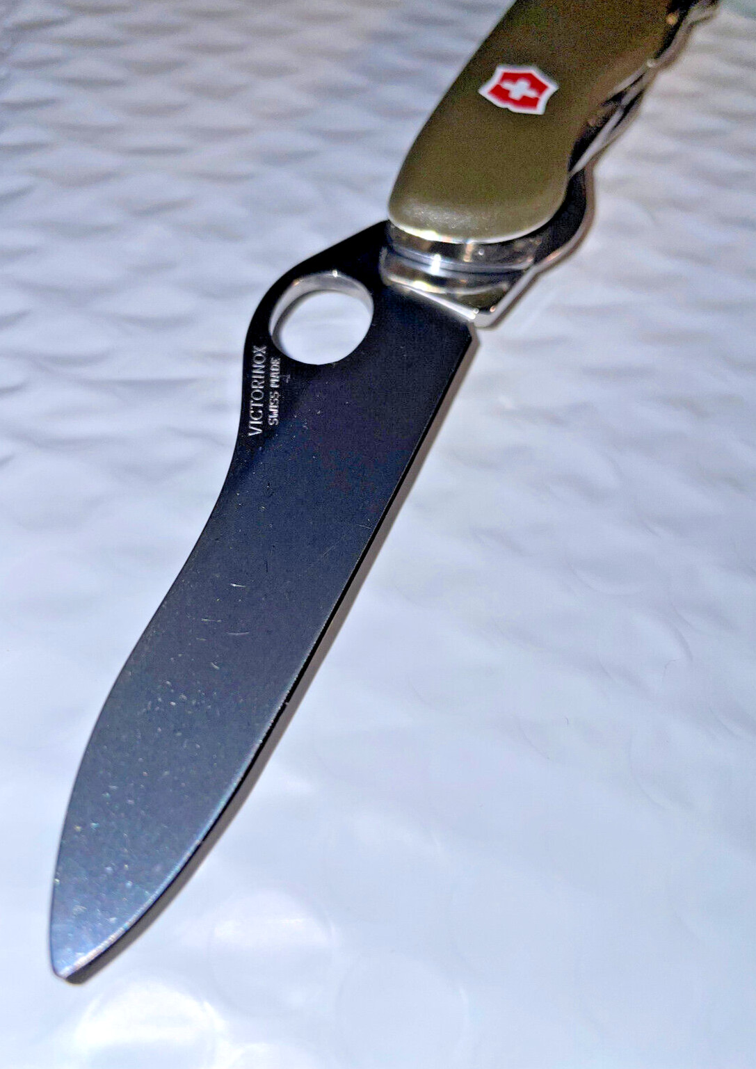 New Victorinox Swiss Army 111mm Knife : One Hand NS OD FORESTER 0.8361.MW4