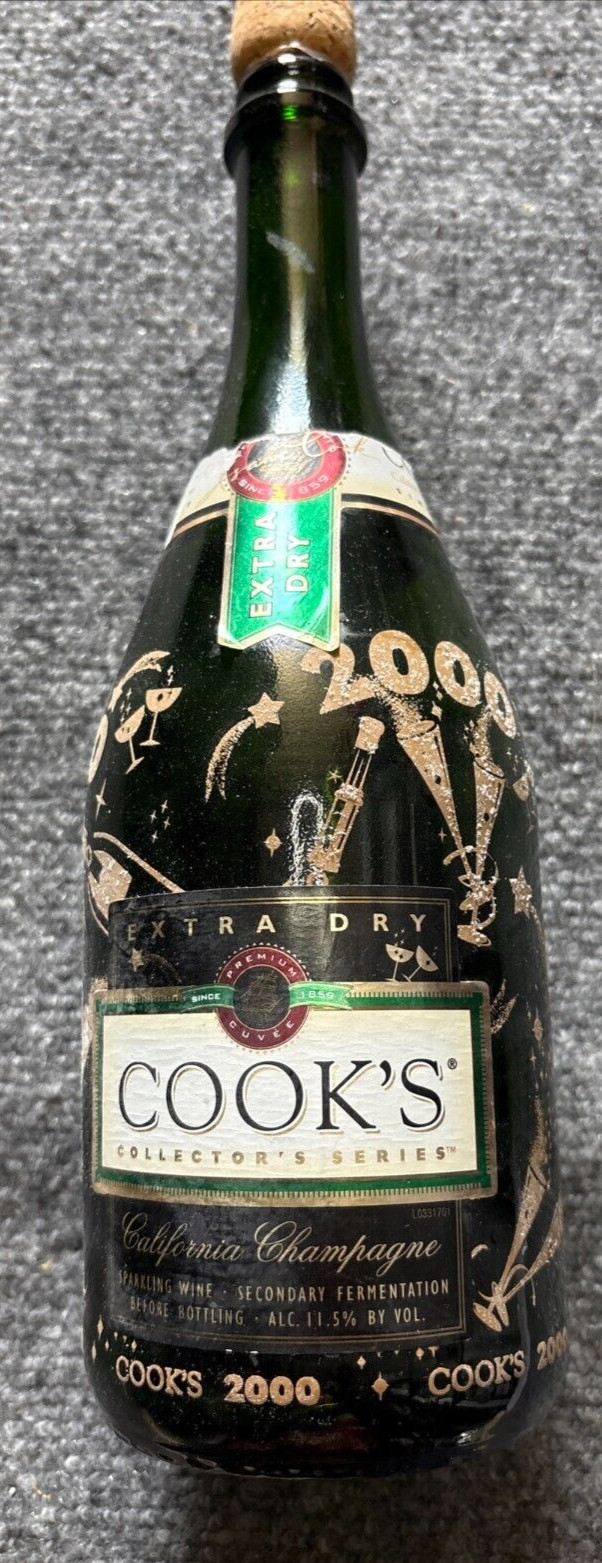 Cooks Champagne Bottle Y2K New Years 2000 Collectors Series Extra Dry