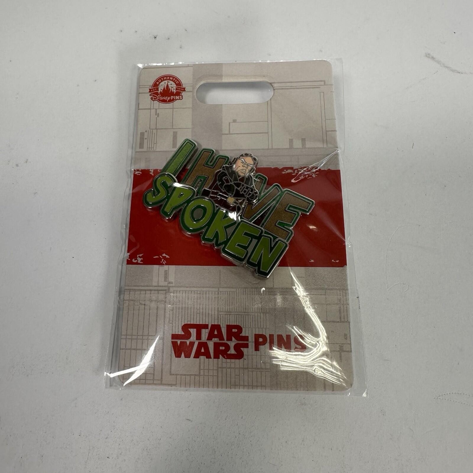 Disney Pin Badge KUIIL I have Spoken Star Wars 2023 MEME Pin Series Brand New