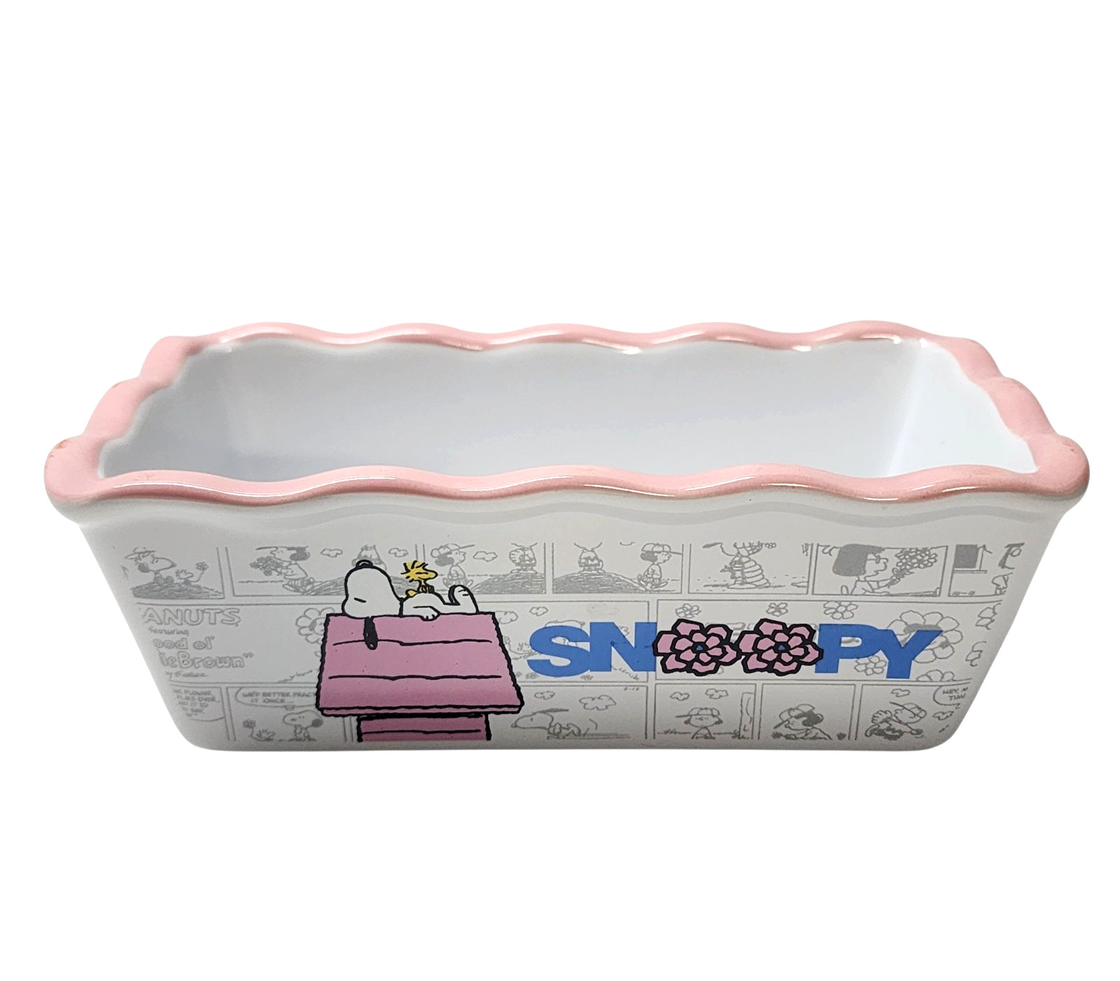 Peanuts Snoopy Spring Mini Loaf Bread Pan Dish Casserole New 2022