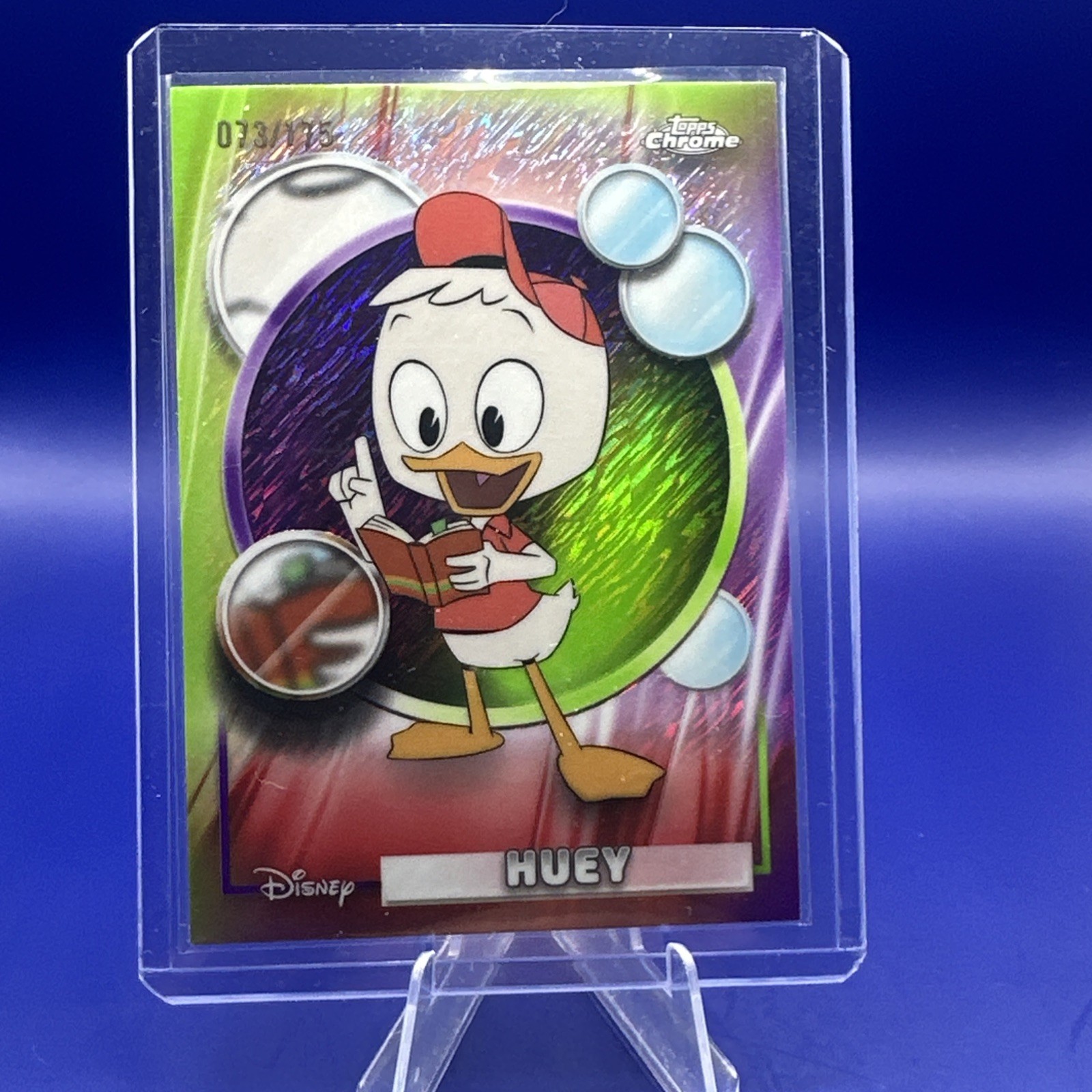 2026 Topps Disney Chrome Huey #119 Purple & Light Green Shimmer /175